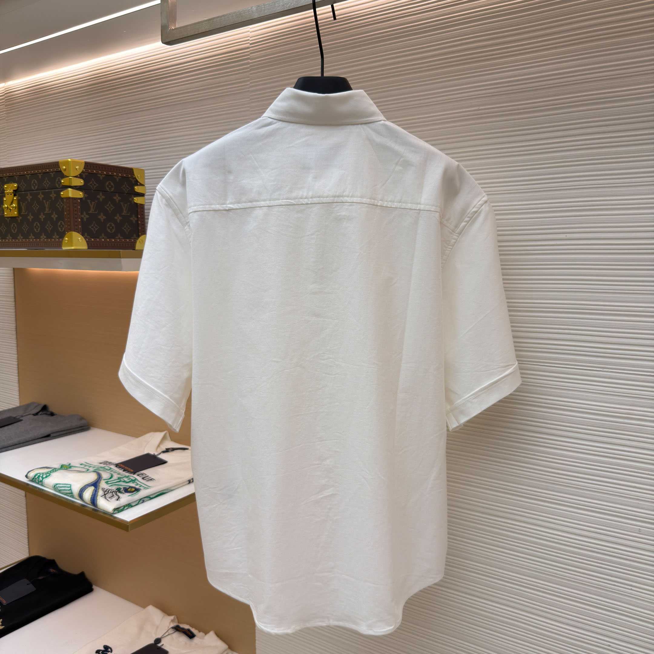 AMI Paris Ami Button-Down Short-Sleeve Shirt - DesignerGu