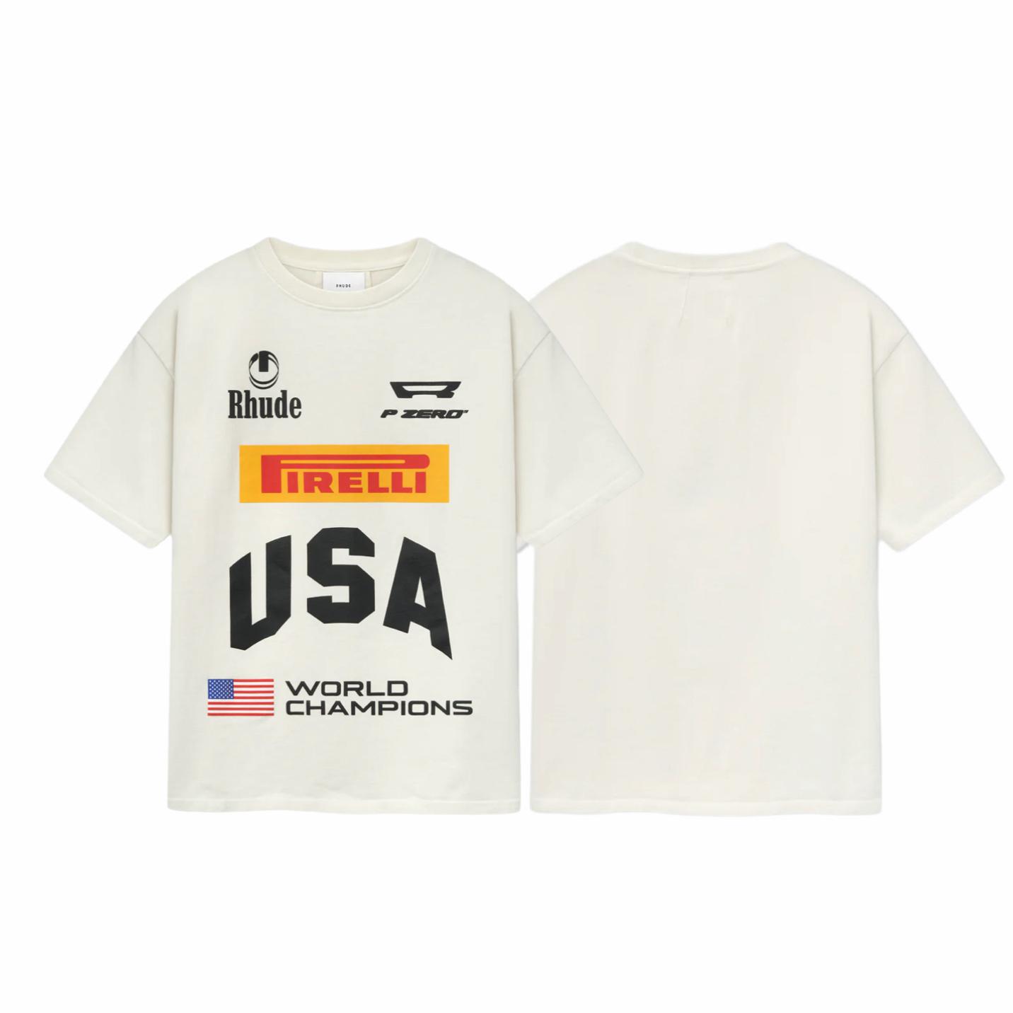 Rhude US Champs Tee - DesignerGu