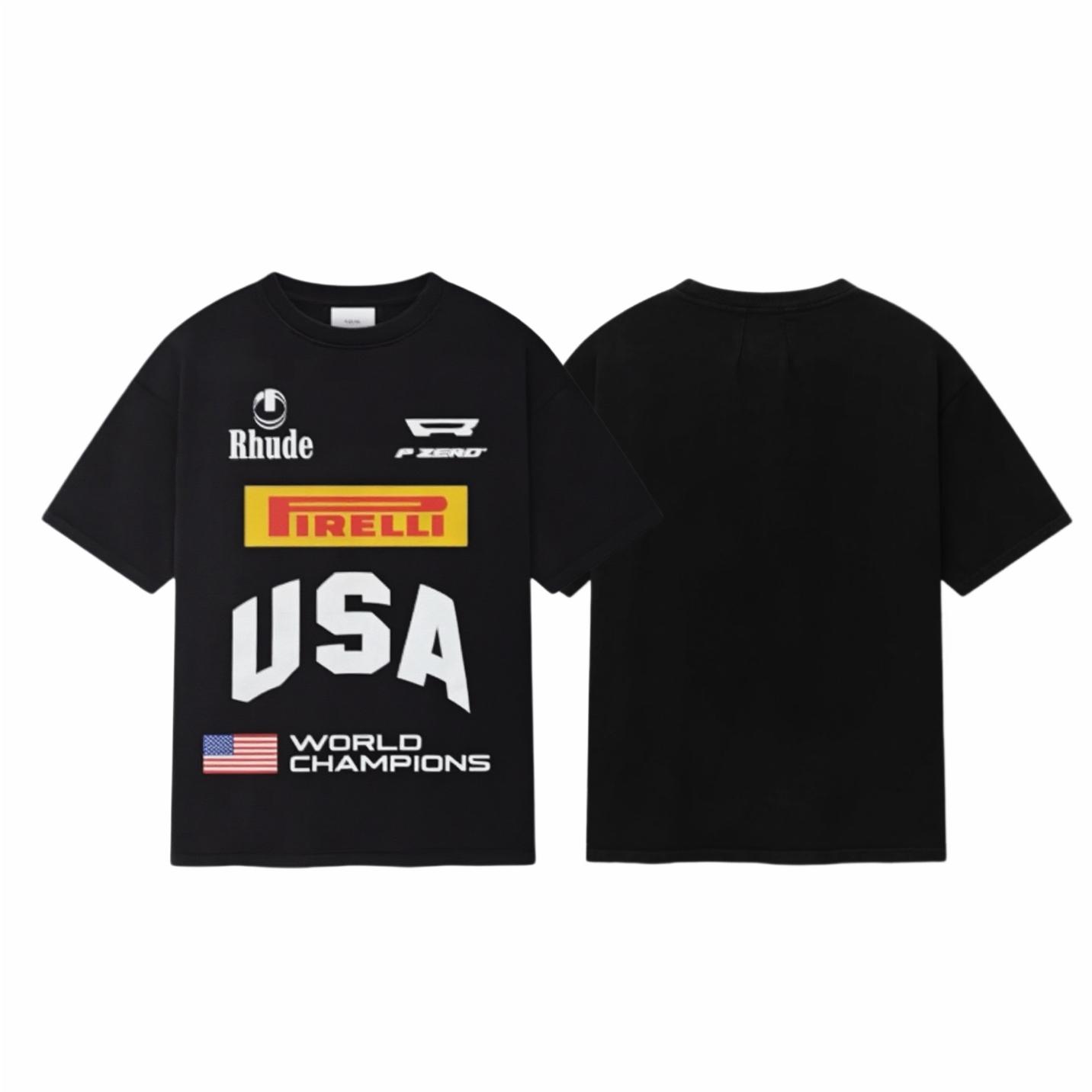 Rhude US Champs Tee - DesignerGu