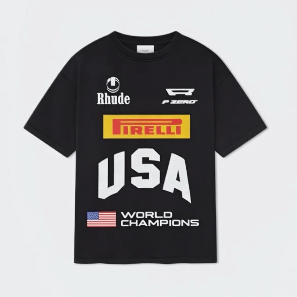 Rhude US Champs Tee - DesignerGu