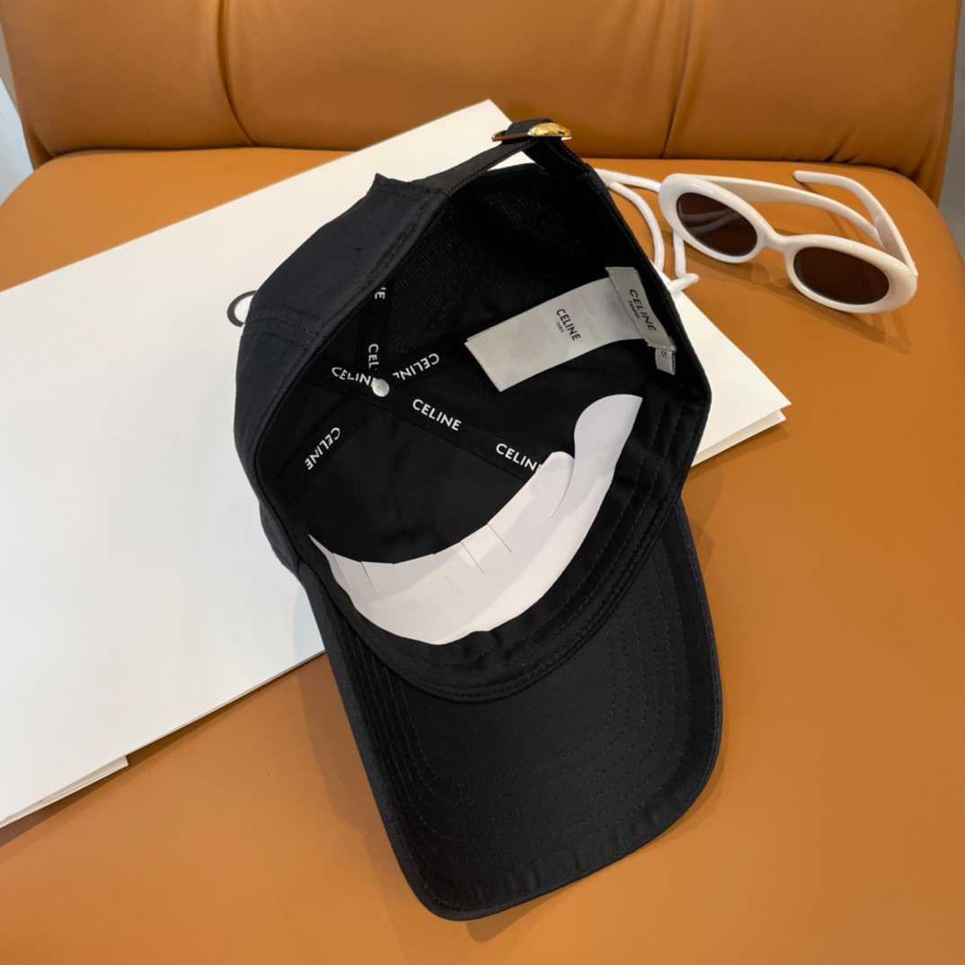 Celine Paris Triomphe Embroidered Baseball Cap  - DesignerGu