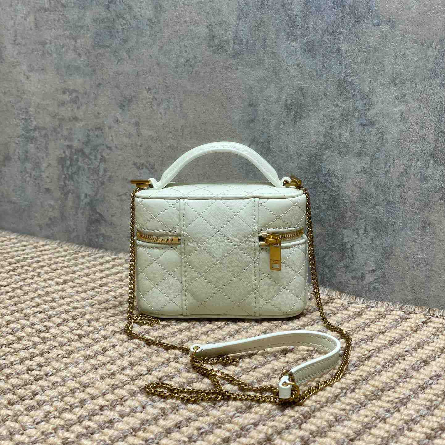 Saint Laurent GABY Micro Vanity Bag In Lambskin - DesignerGu