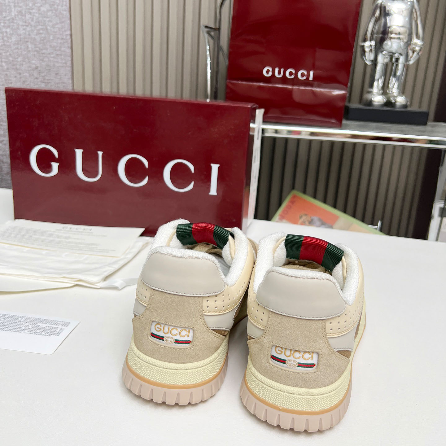 Gucci Re-Web Sneakers - DesignerGu