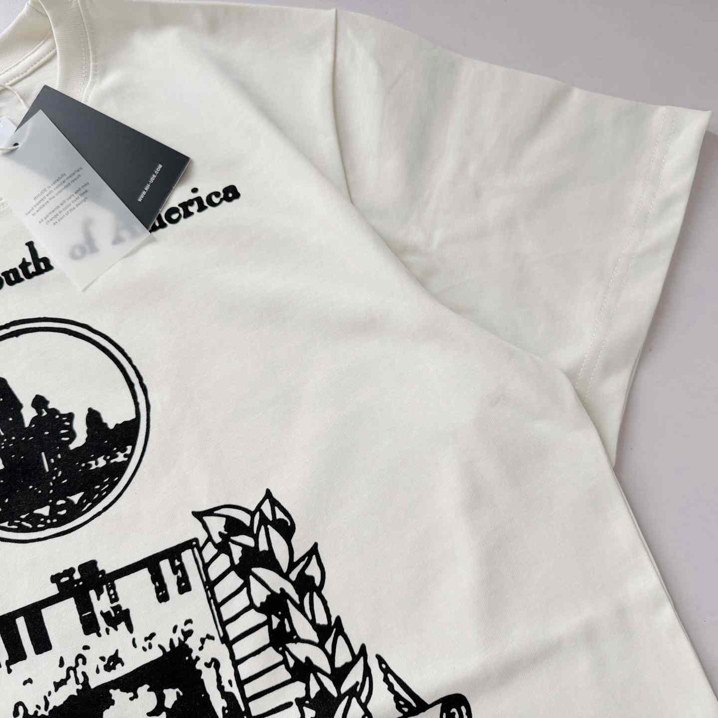 Rhude Youth Of America Tee 'White' - DesignerGu