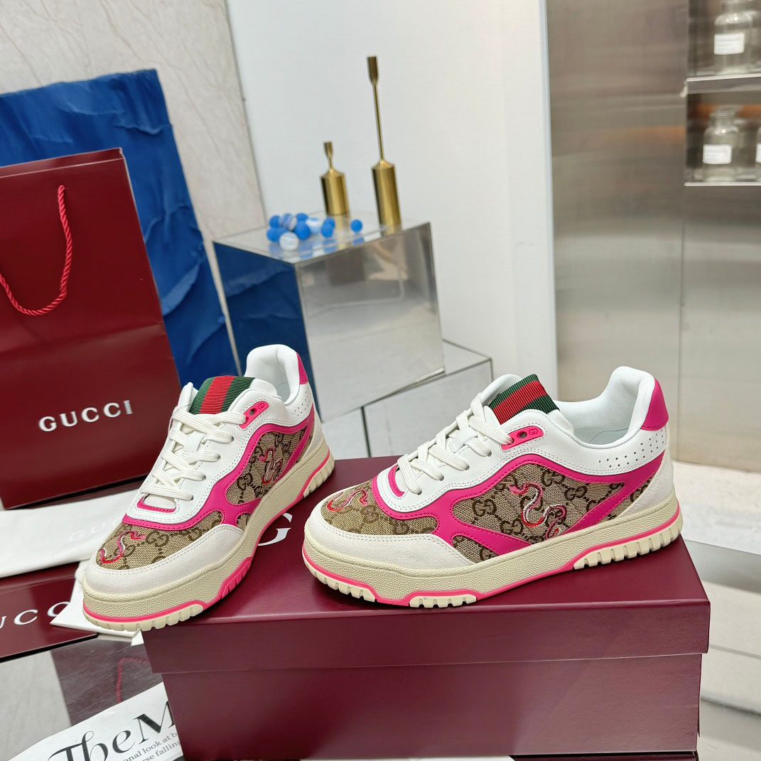 Gucci Re-Web Sneakers - DesignerGu