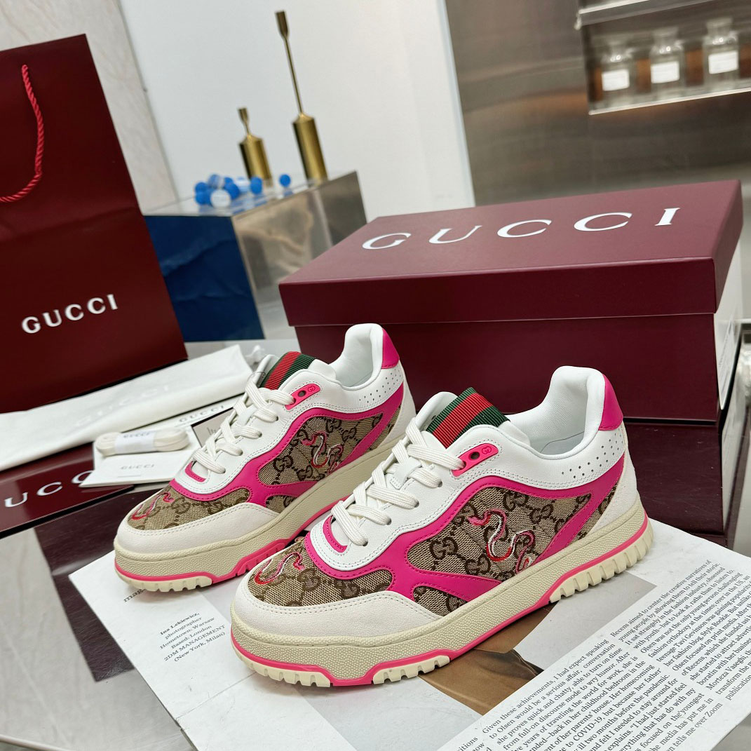 Gucci Re-Web Sneakers - DesignerGu