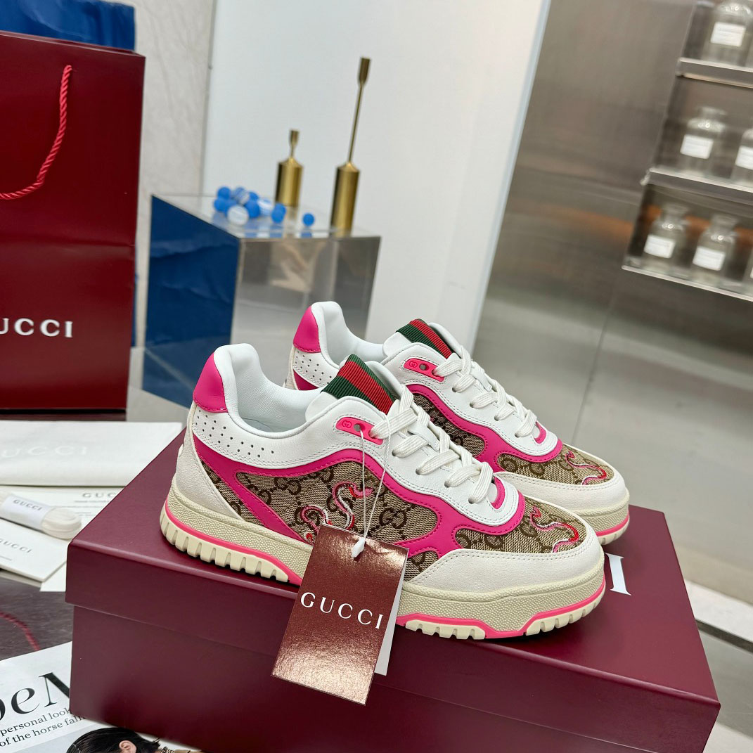 Gucci Re-Web Sneakers - DesignerGu