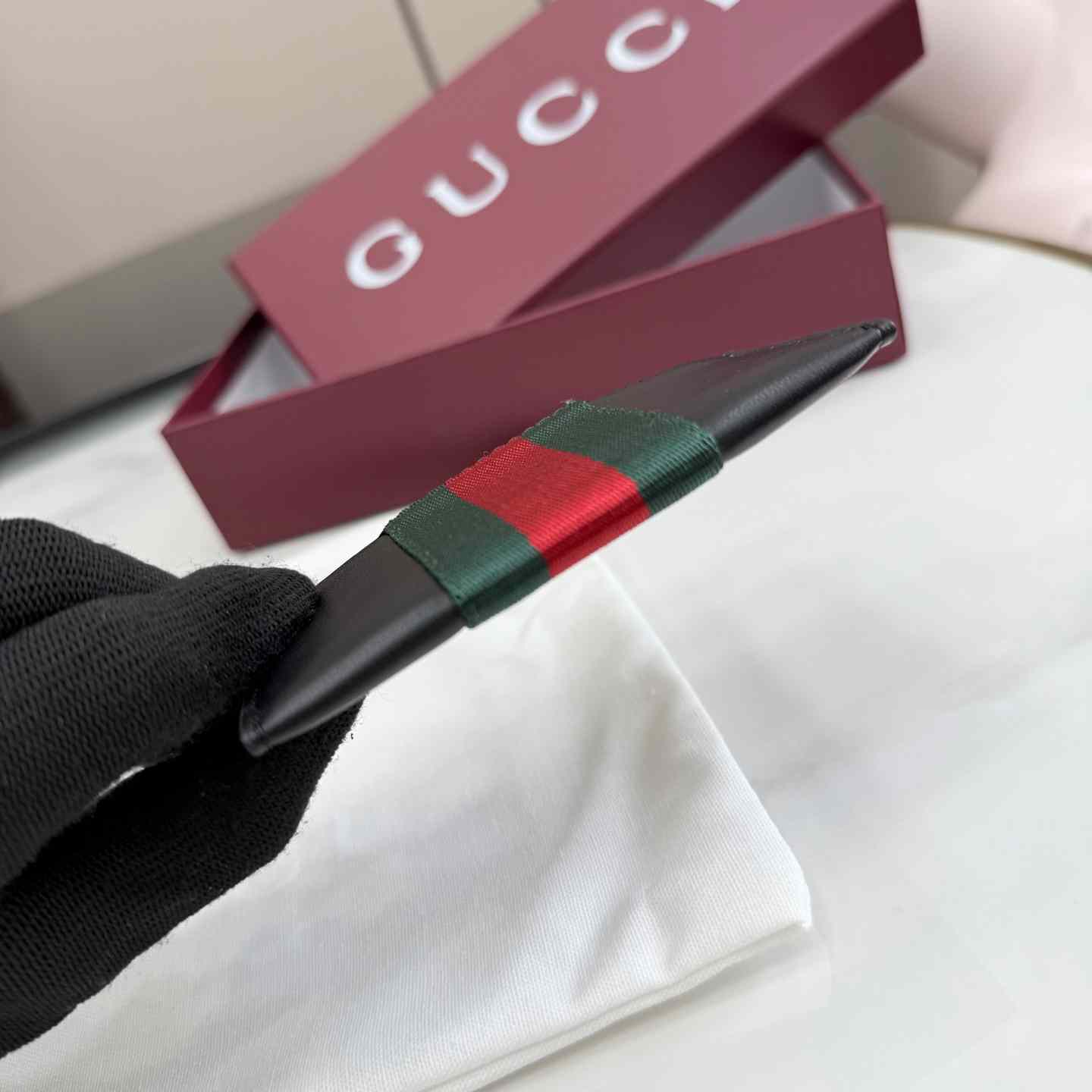 Gucci Web Trademark Card Case - DesignerGu
