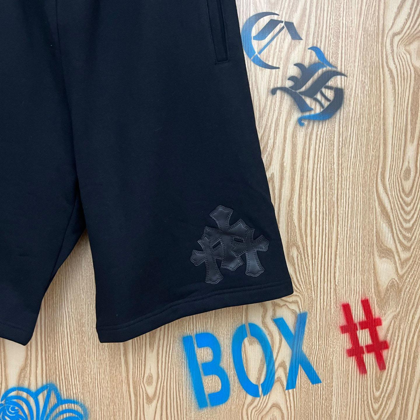 Chrome Hearts Cross Patch Sweatshorts - DesignerGu