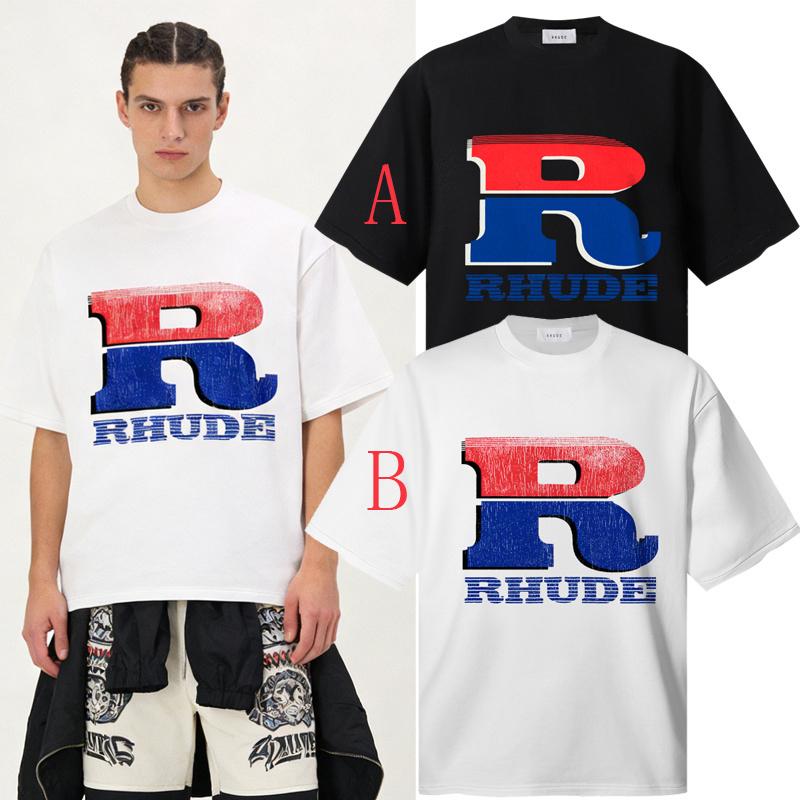 Rhude Split Petrol Logo T-shirt - DesignerGu
