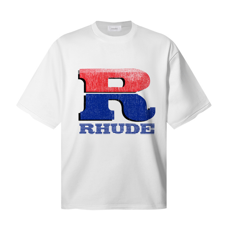 Rhude Split Petrol Logo T-shirt - DesignerGu