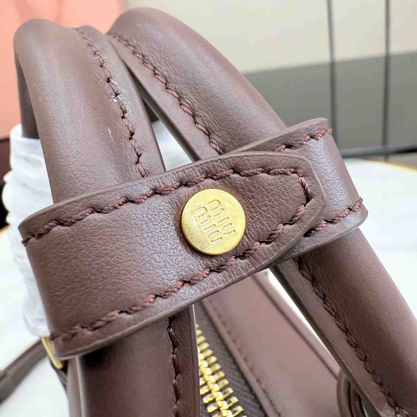 Miu Miu Arcadie Leather Bag 5BB123 - DesignerGu