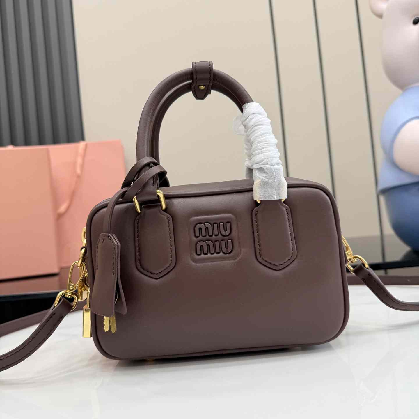 Miu Miu Arcadie Leather Bag 5BB123 - DesignerGu