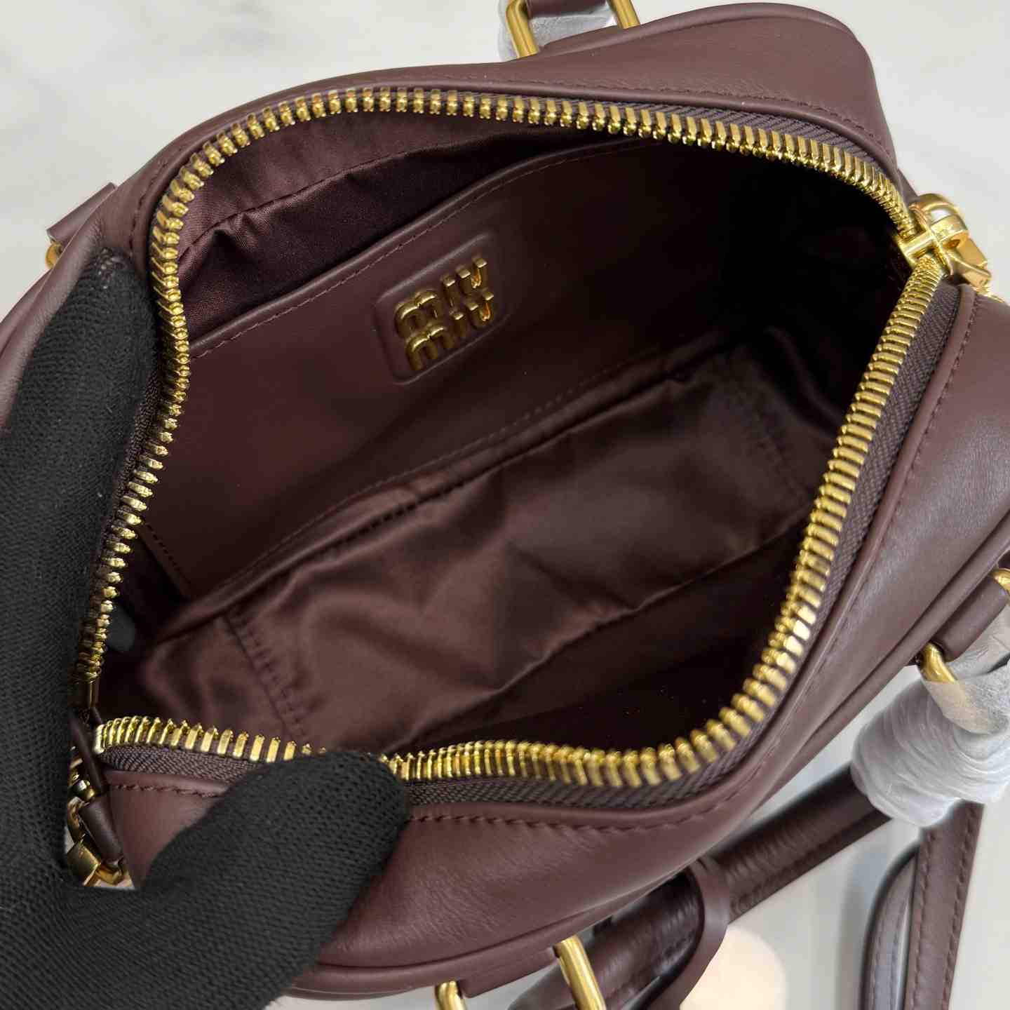 Miu Miu Arcadie Leather Bag 5BB123 - DesignerGu