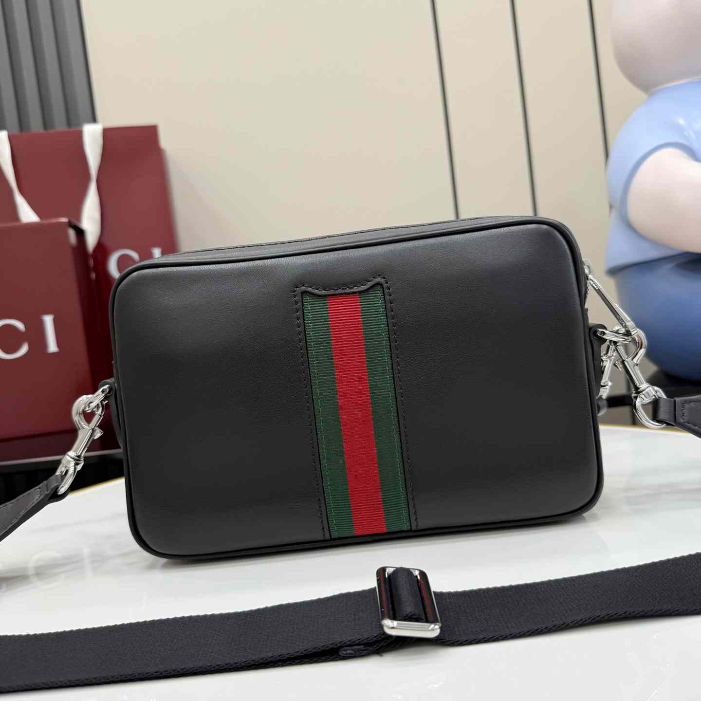 Gucci Web Trademark Small Crossbody Bag 866982 - DesignerGu