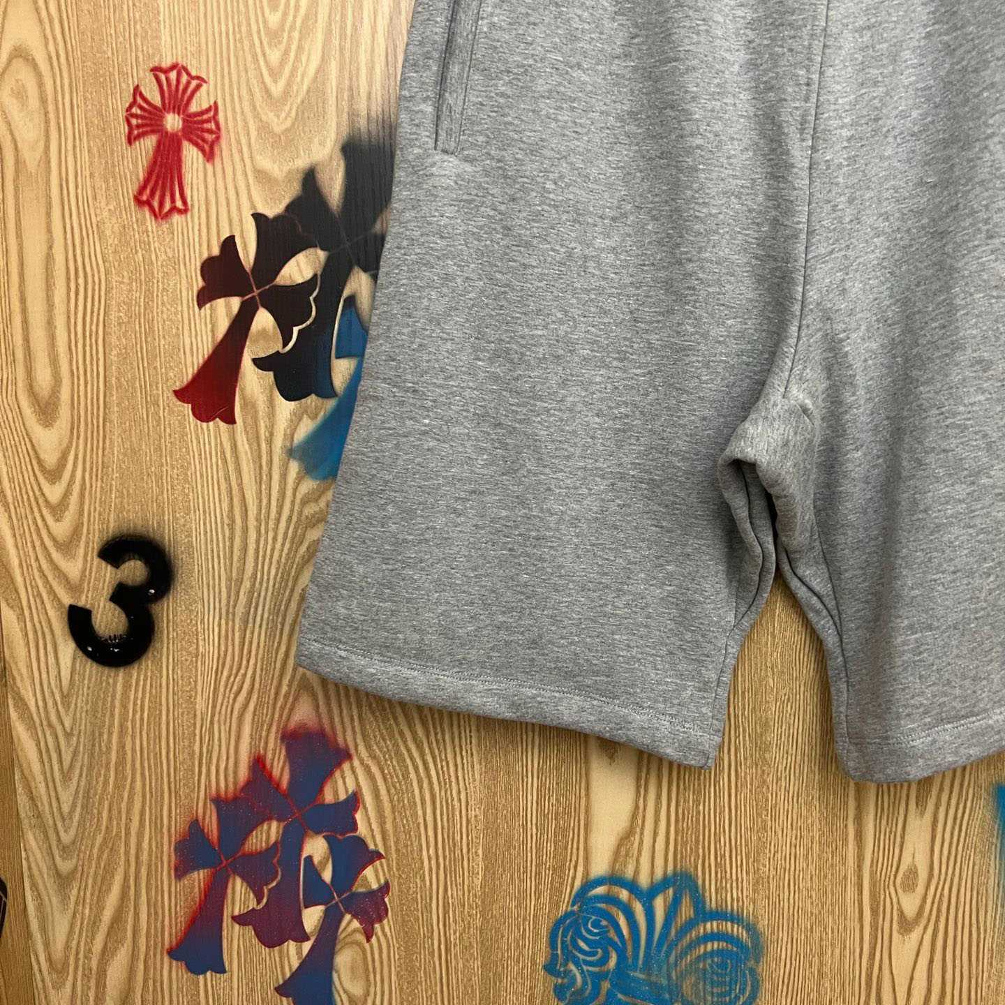 Chrome Hearts Cross Patch Sweatshorts - DesignerGu