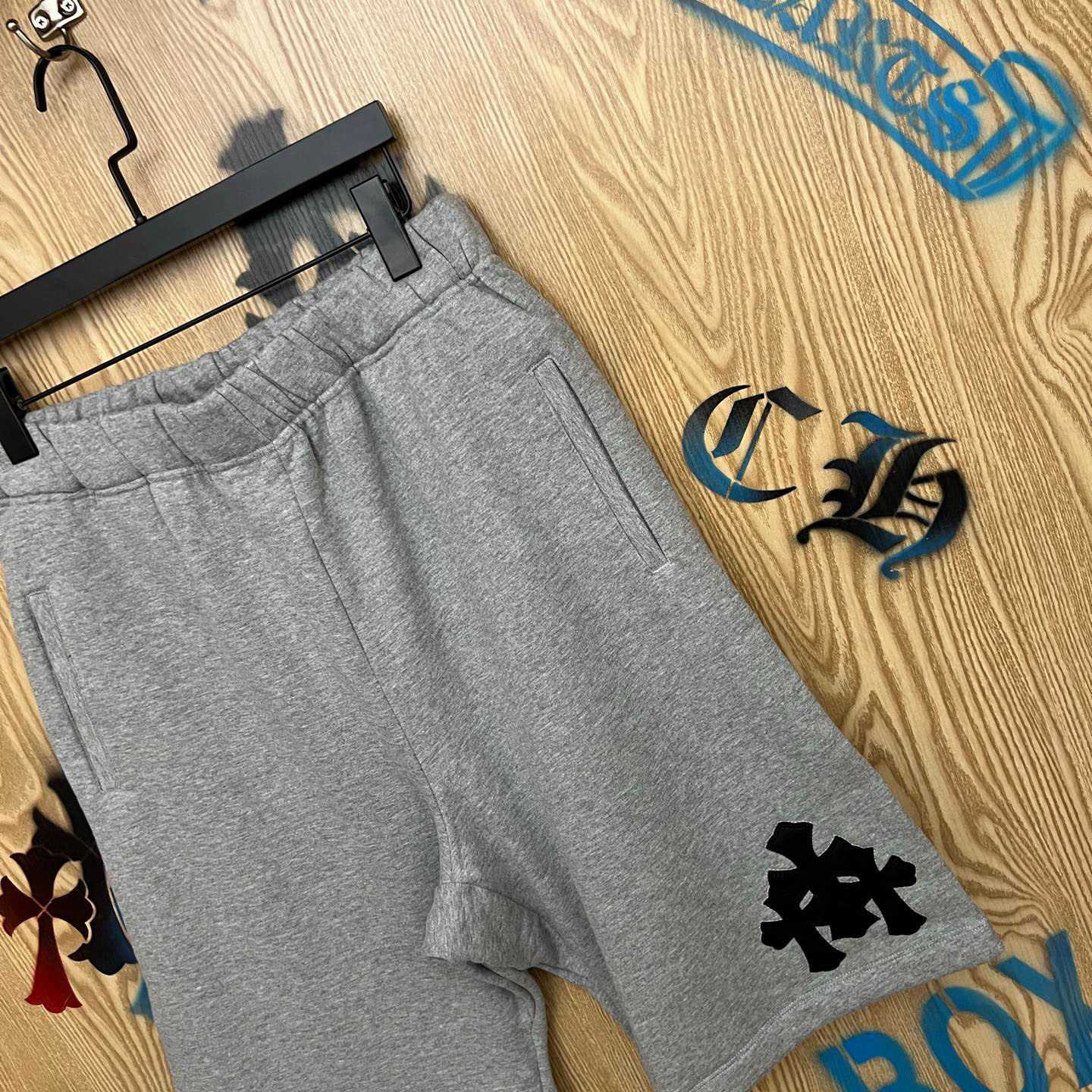 Chrome Hearts Cross Patch Sweatshorts - DesignerGu