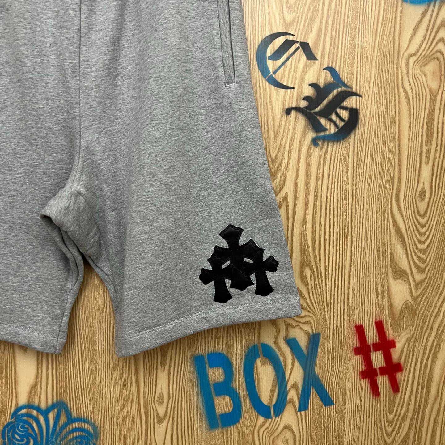Chrome Hearts Cross Patch Sweatshorts - DesignerGu