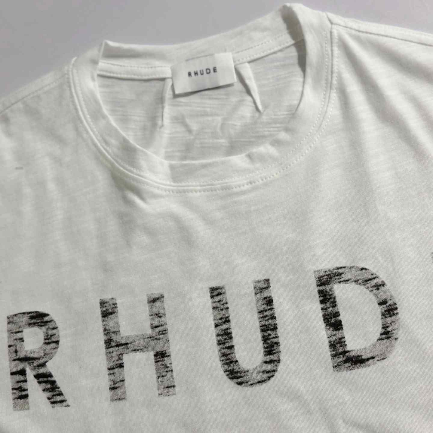 Rhude Logo Slub T-shirt - DesignerGu
