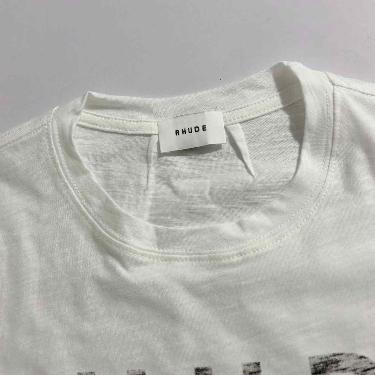 Rhude Logo Slub T-shirt - DesignerGu