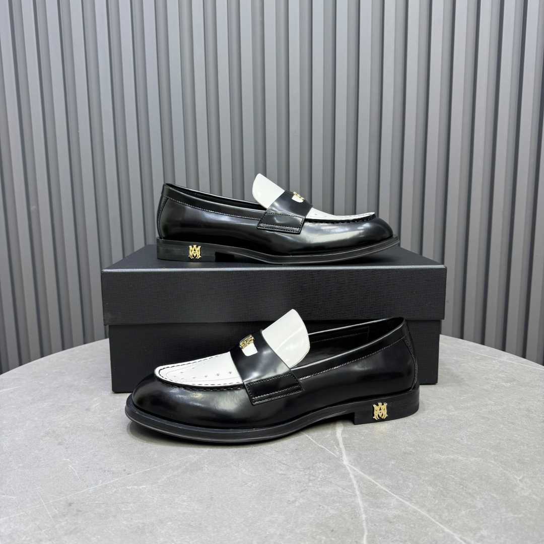 Amiri Leather Spectator Loafer - DesignerGu