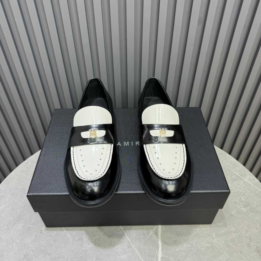 Amiri Leather Spectator Loafer - DesignerGu