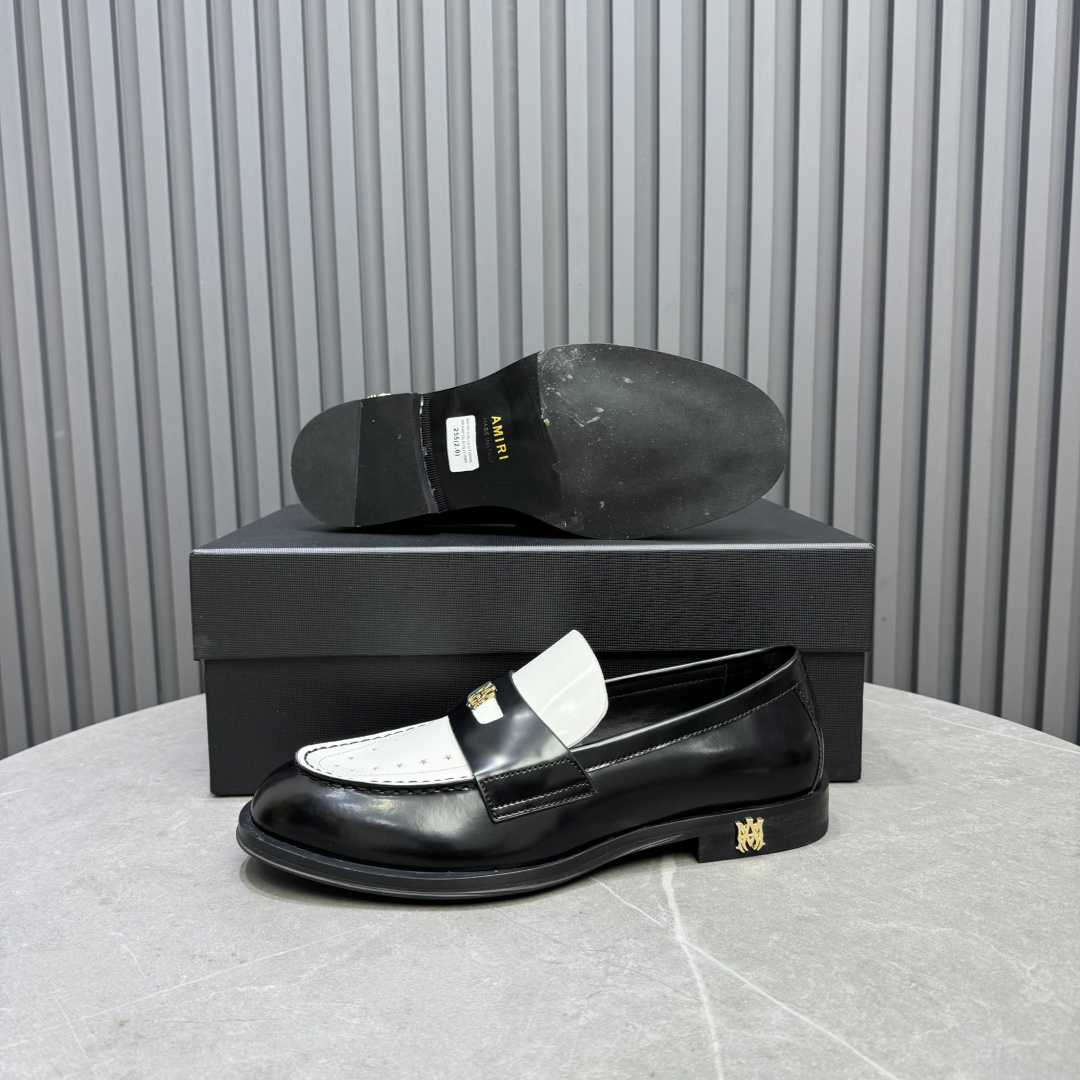 Amiri Leather Spectator Loafer - DesignerGu
