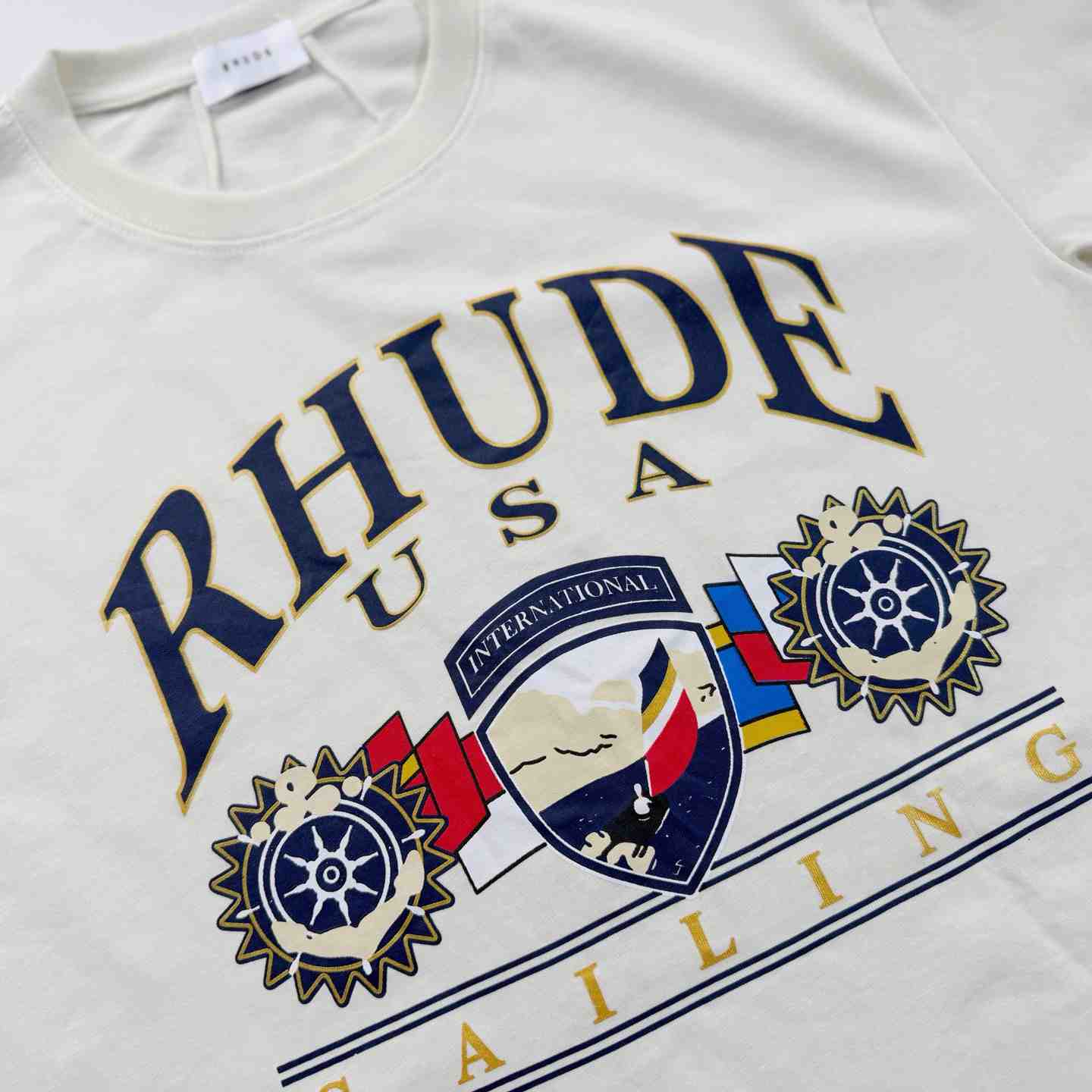Rhude USA Sailing Icon T-shirt - DesignerGu