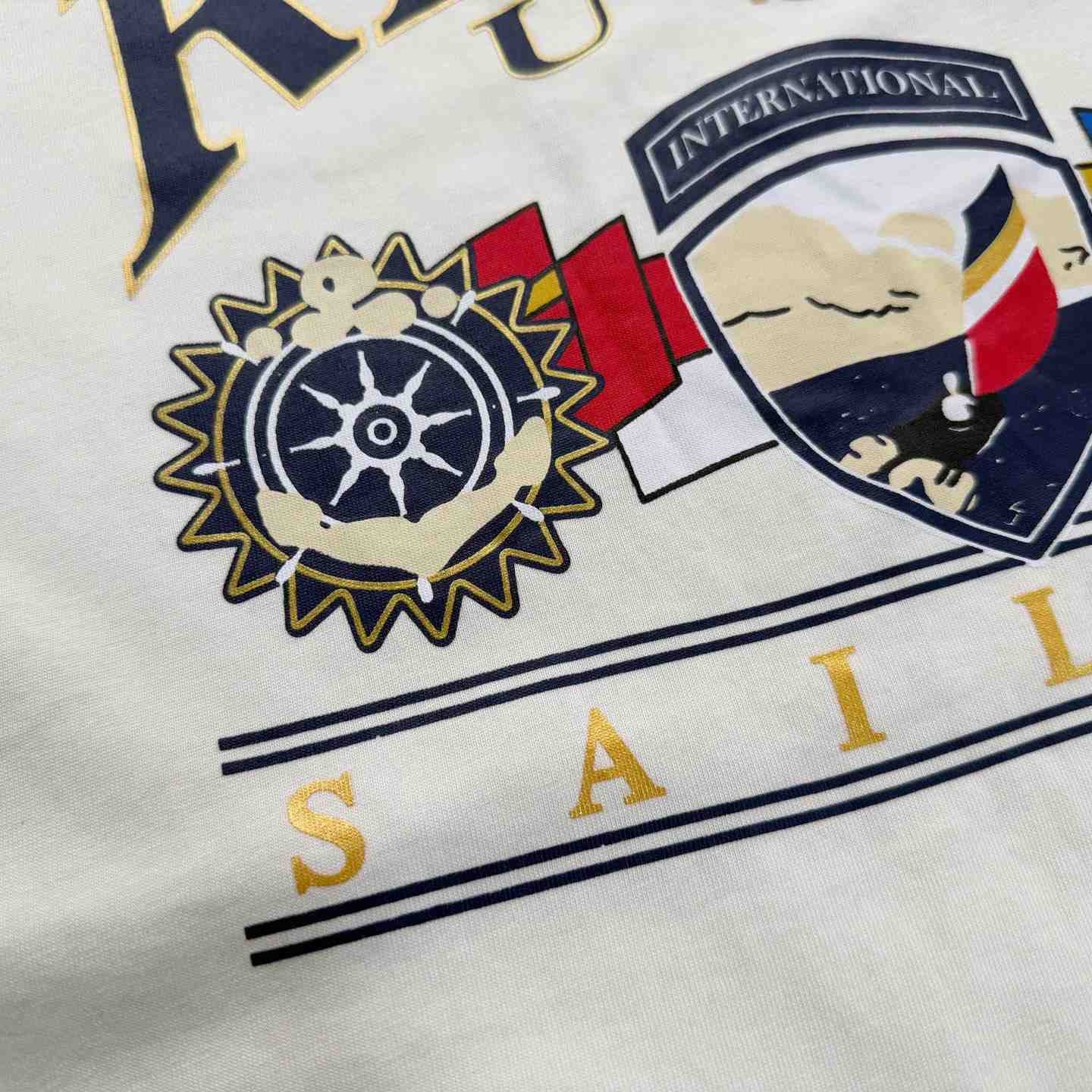 Rhude USA Sailing Icon T-shirt - DesignerGu
