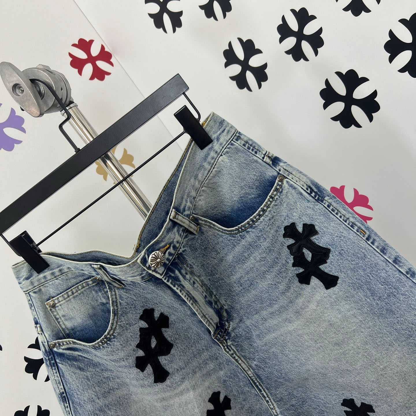 Chrome Hearts Denim Shorts - DesignerGu