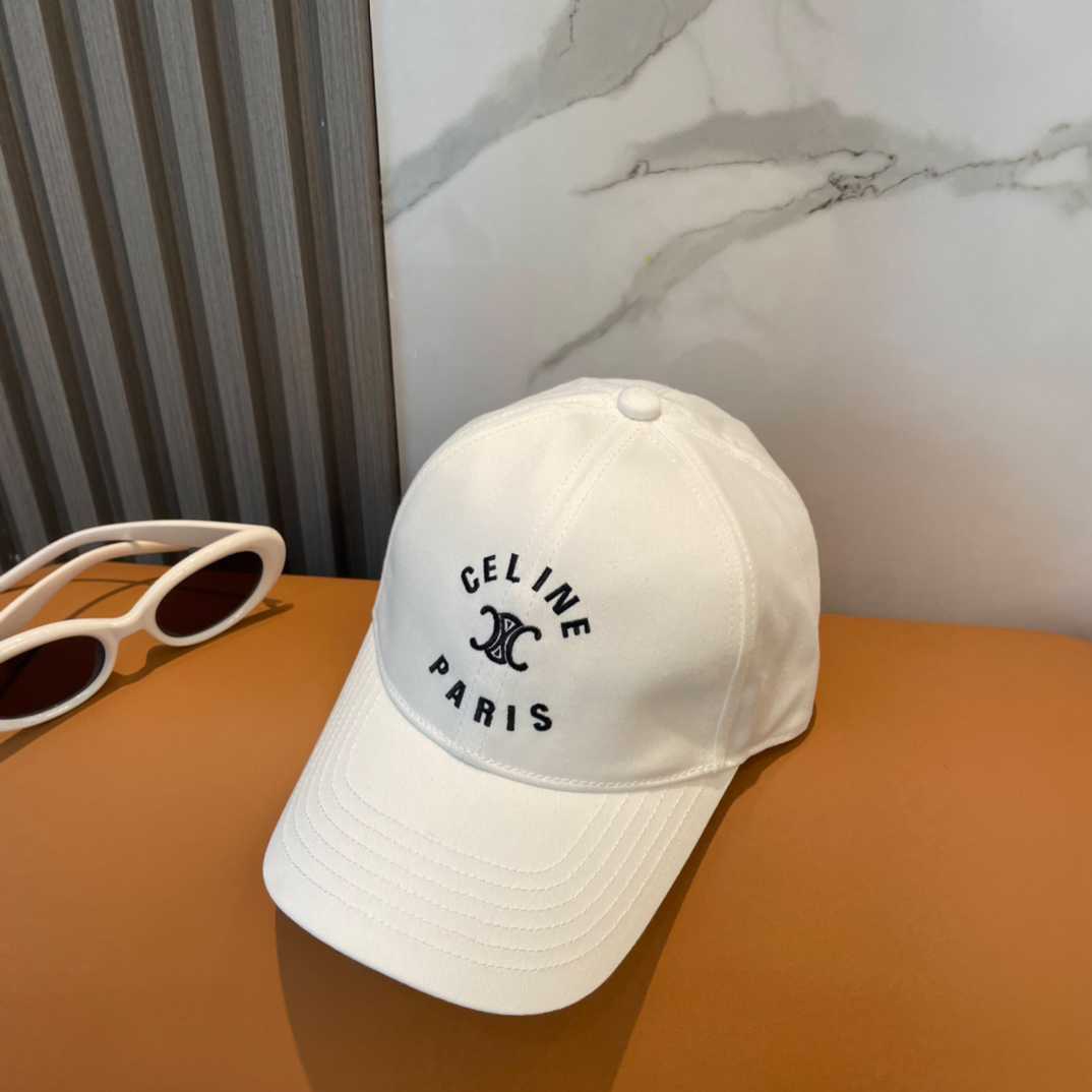 Celine Paris Triomphe Embroidered Baseball Cap  - DesignerGu
