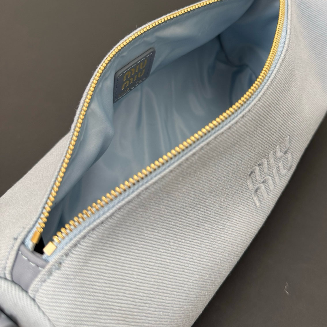 Miu Miu Gabardine Pouch - DesignerGu