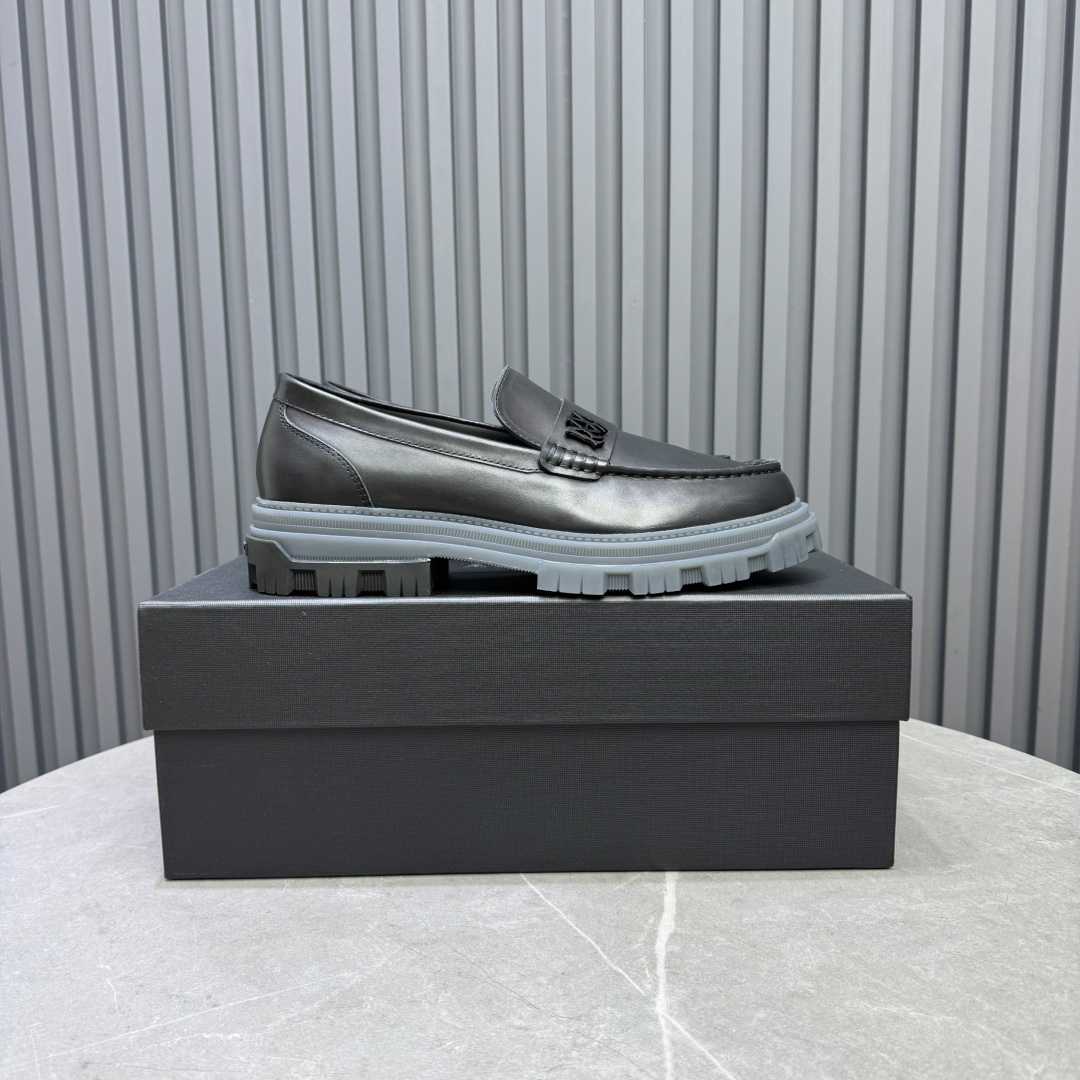 Amiri Black Military Slip-On Loafers - DesignerGu