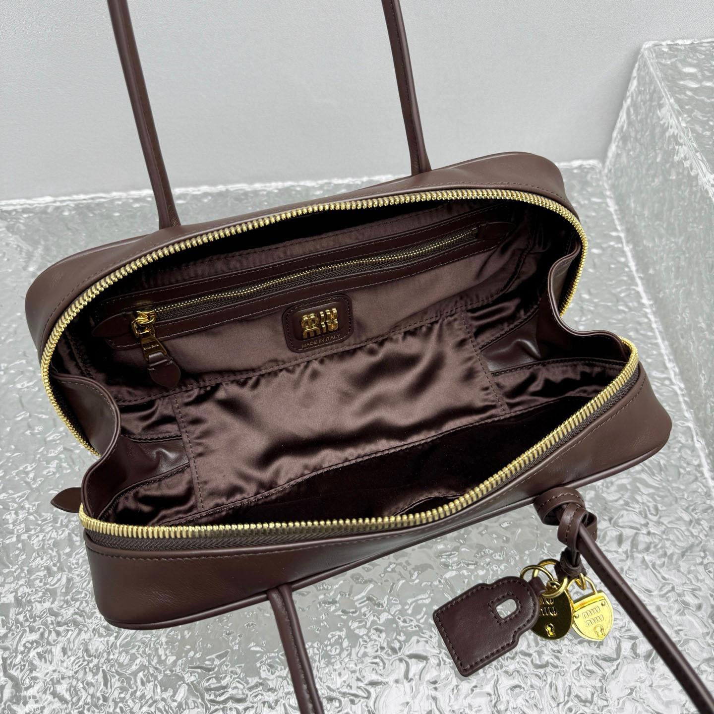 Miu Miu Beau Leather Bag - DesignerGu