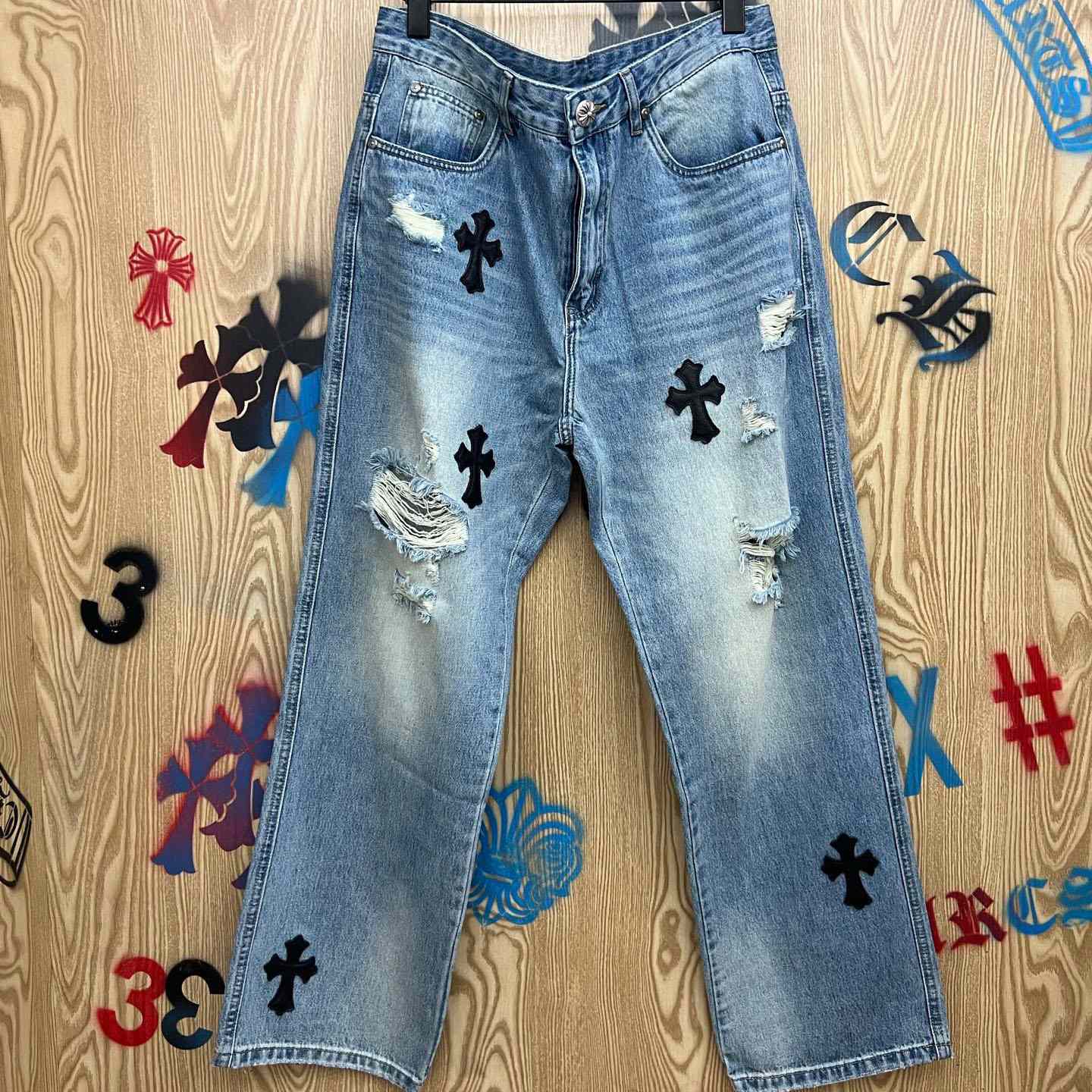 Chrome Hearts Jeans - DesignerGu