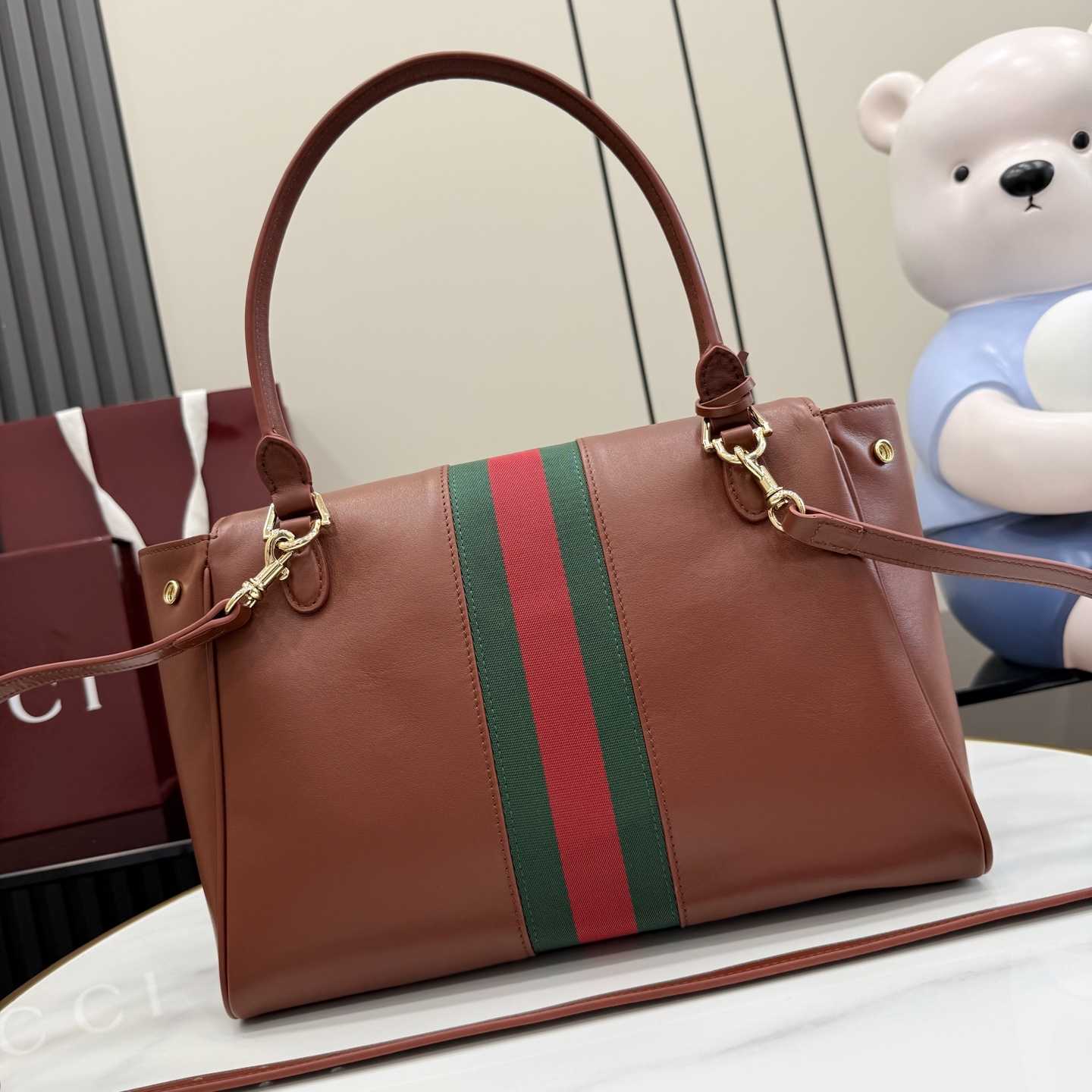 Gucci Paparazzo Medium Top Handle Bag - DesignerGu