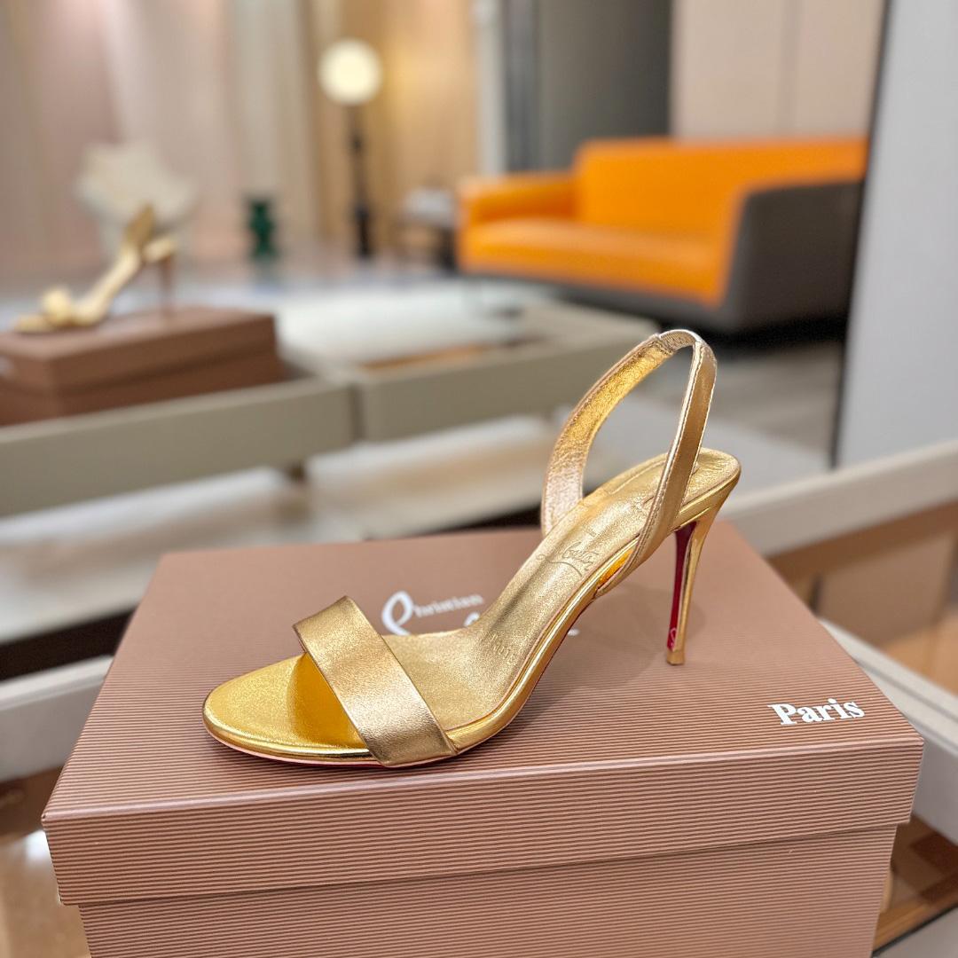 Christian Louboutin Marilyn Leather Sandals - DesignerGu