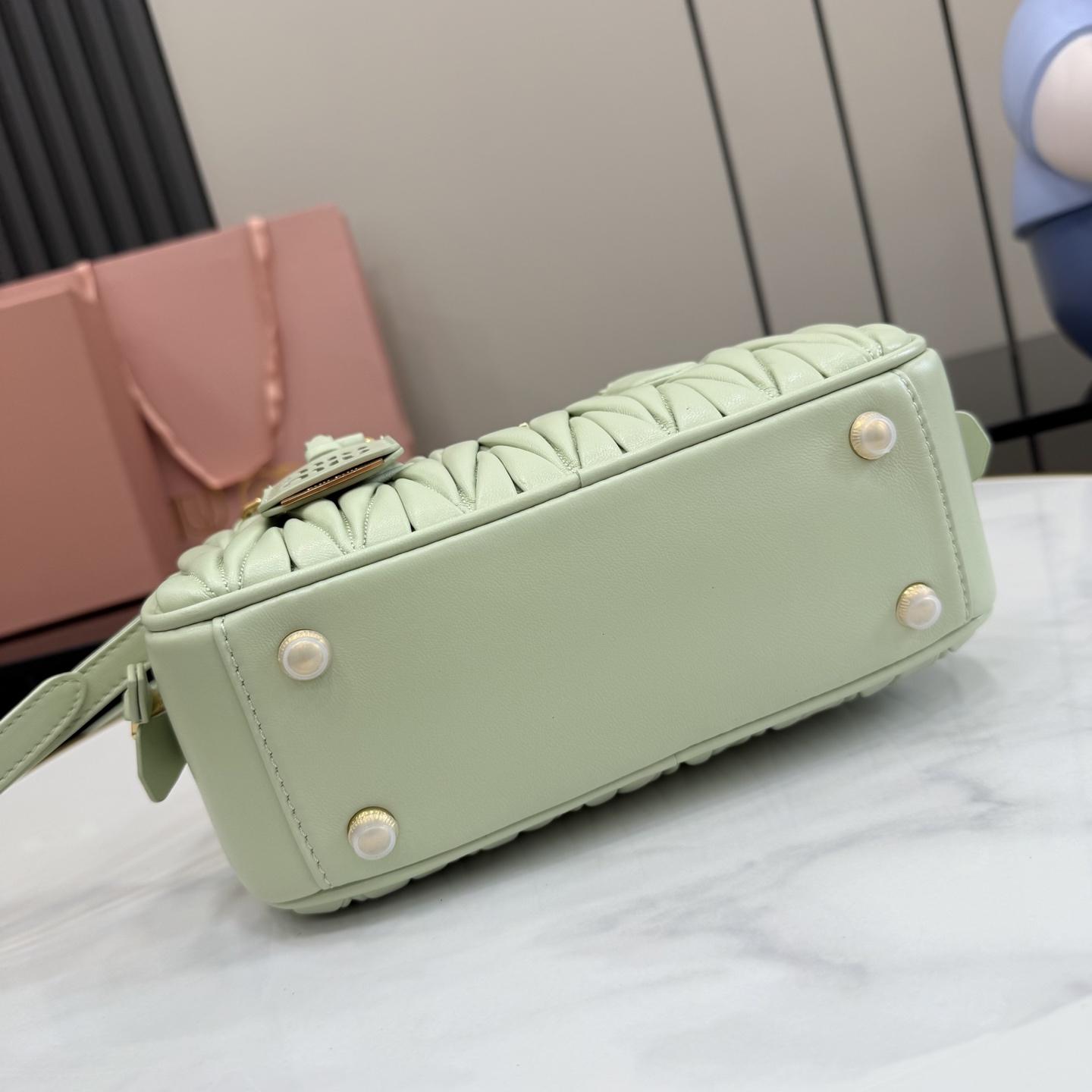 Miu Miu Arcadie Matelassé Nappa Leather Bag - DesignerGu