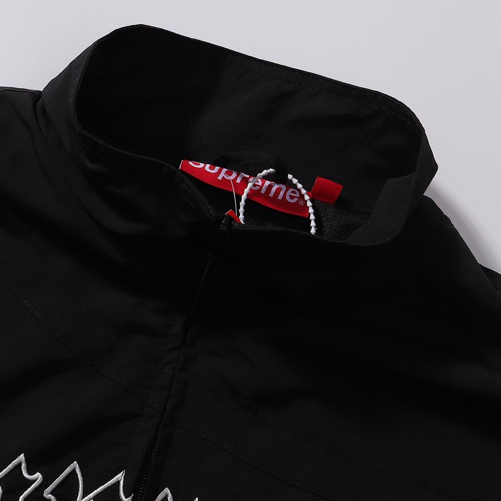 Supreme Old English Track Jacket 'Black' - DesignerGu
