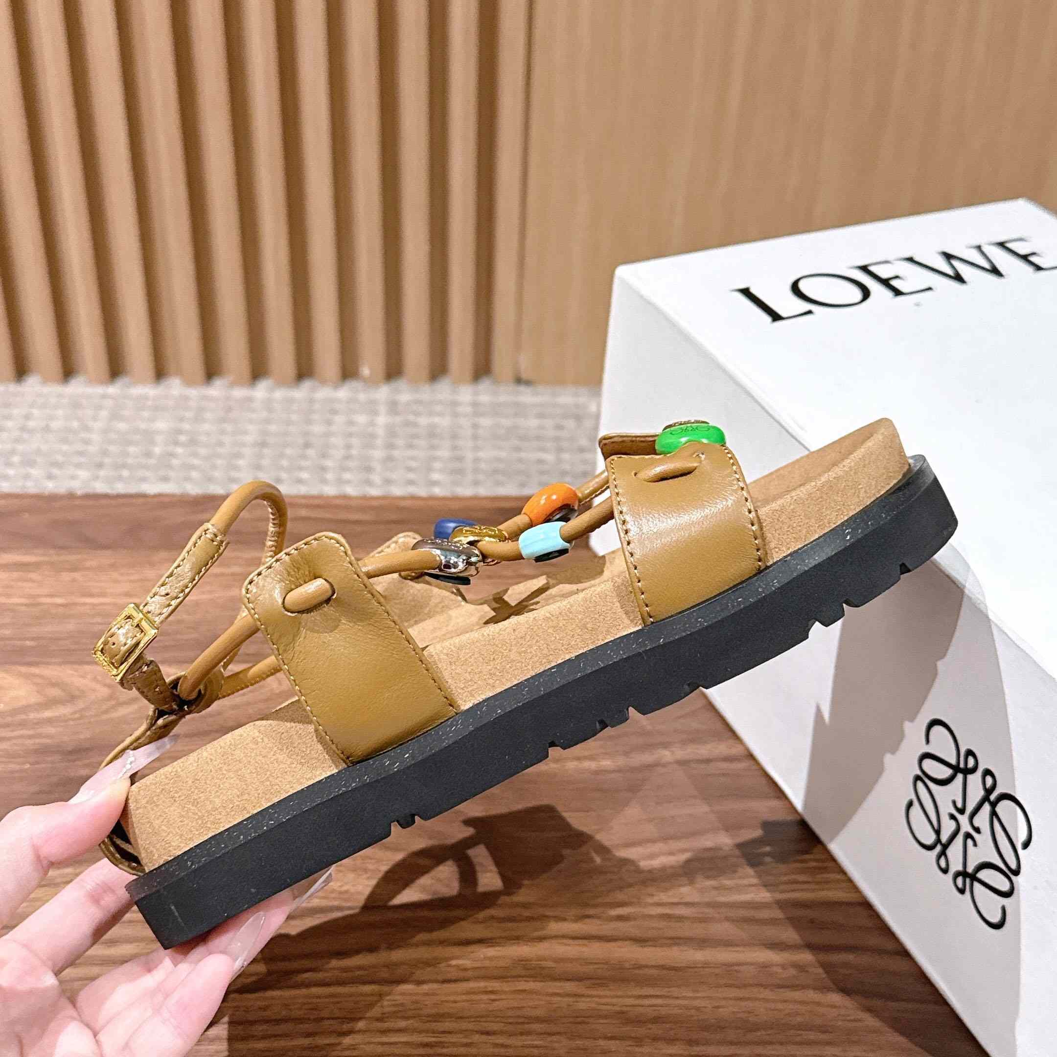 Loewe Pebble Beads Fussbett Sandal - DesignerGu