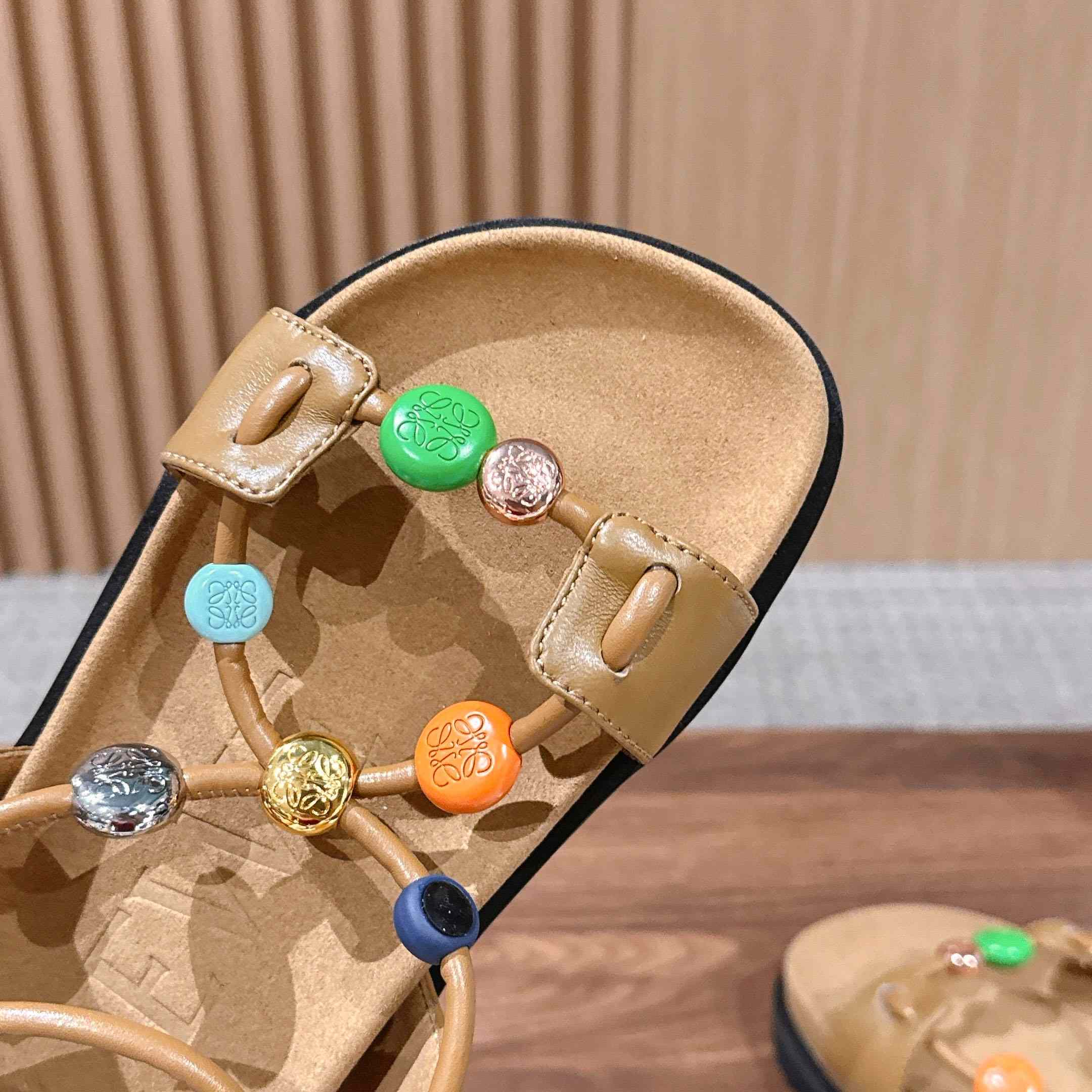Loewe Pebble Beads Fussbett Sandal - DesignerGu