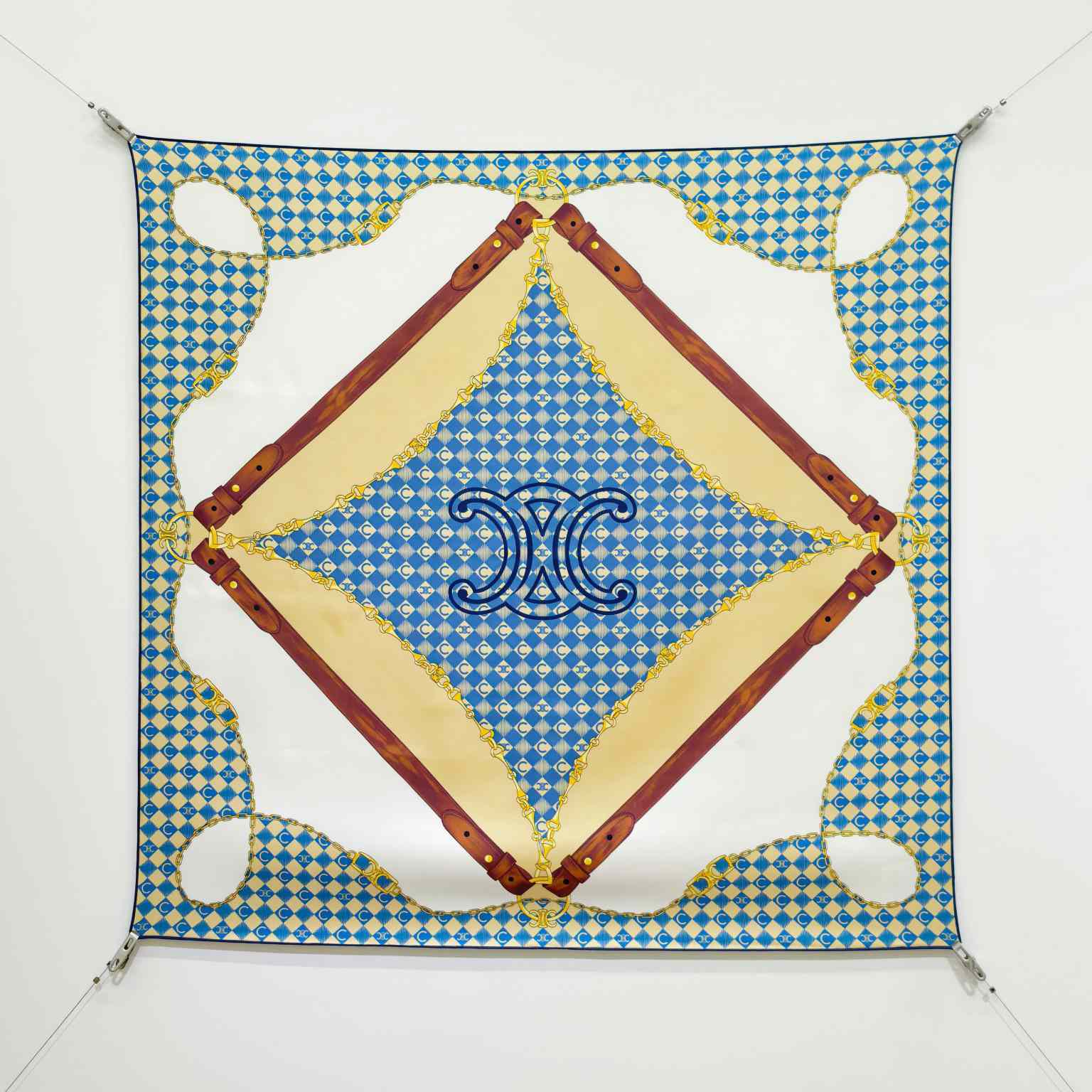 Celine  Bandana In Silk Twill - DesignerGu