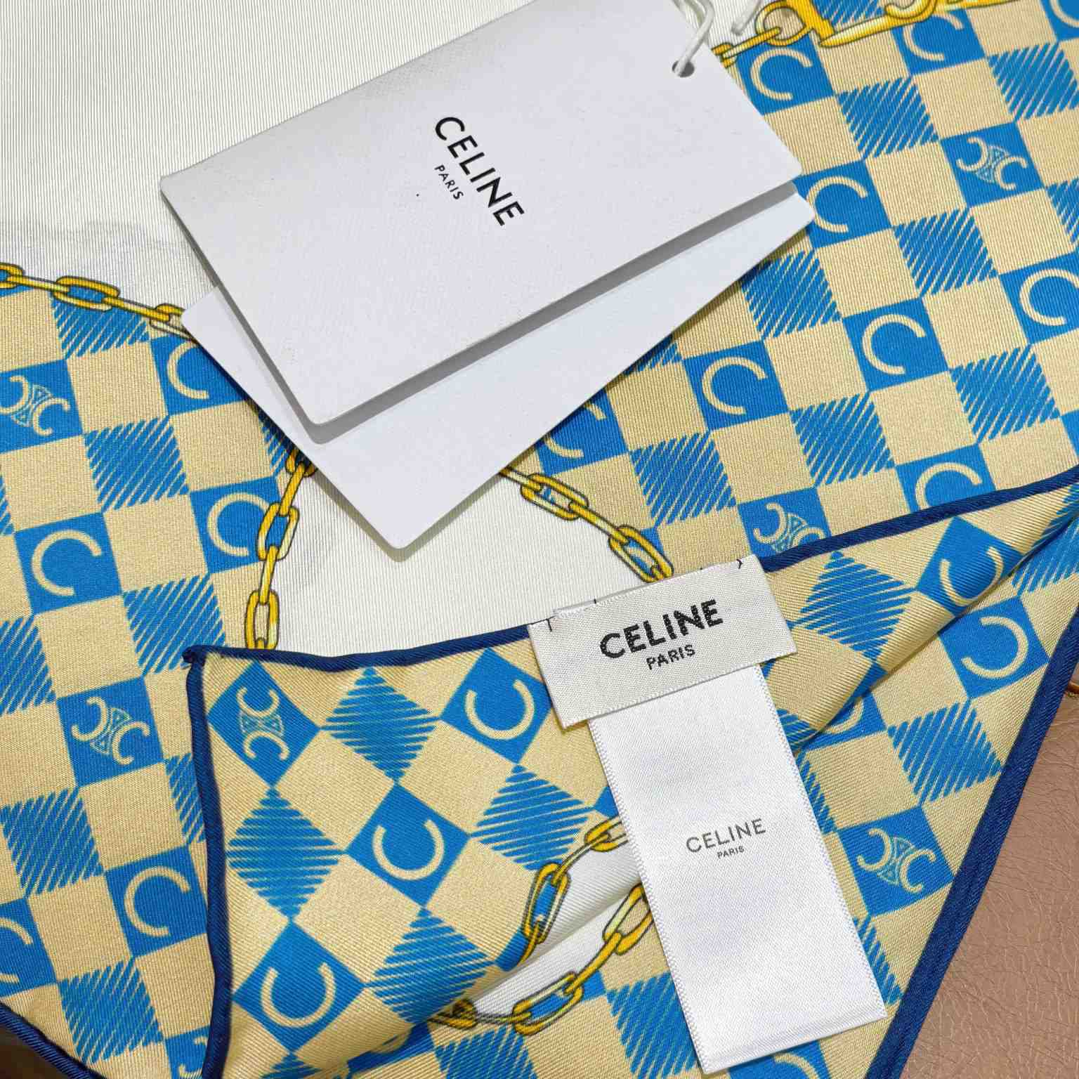 Celine  Bandana In Silk Twill - DesignerGu