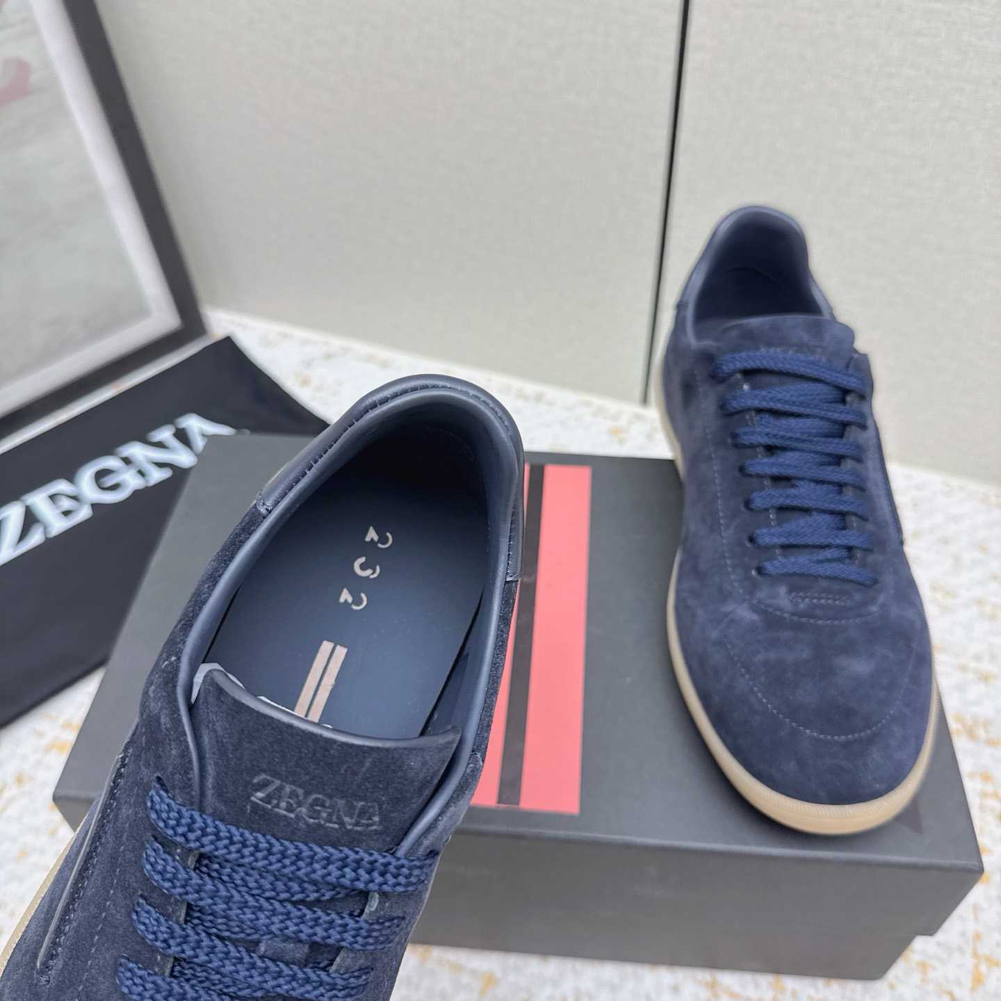 Zegna 232 Suede Sneakers - DesignerGu