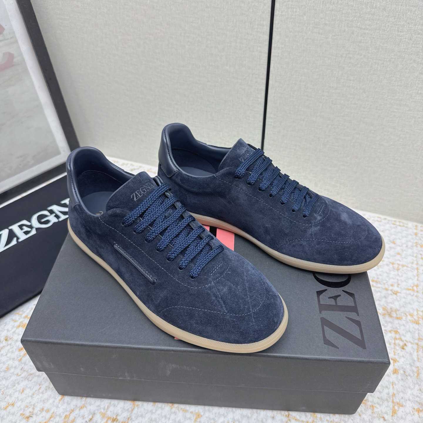 Zegna 232 Suede Sneakers - DesignerGu