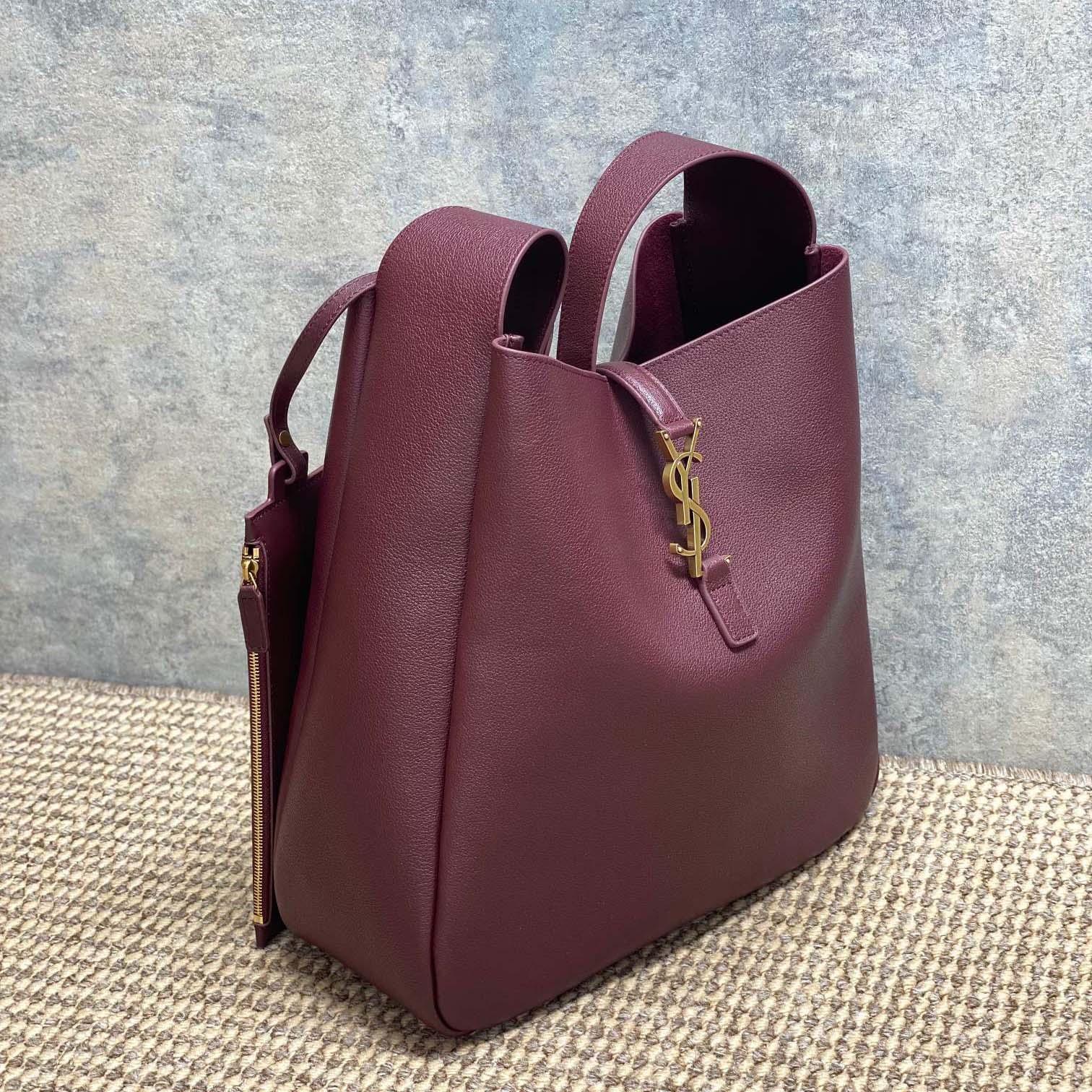Saint Laurent LE 5 À 7 supple Large In Grained Leather - DesignerGu