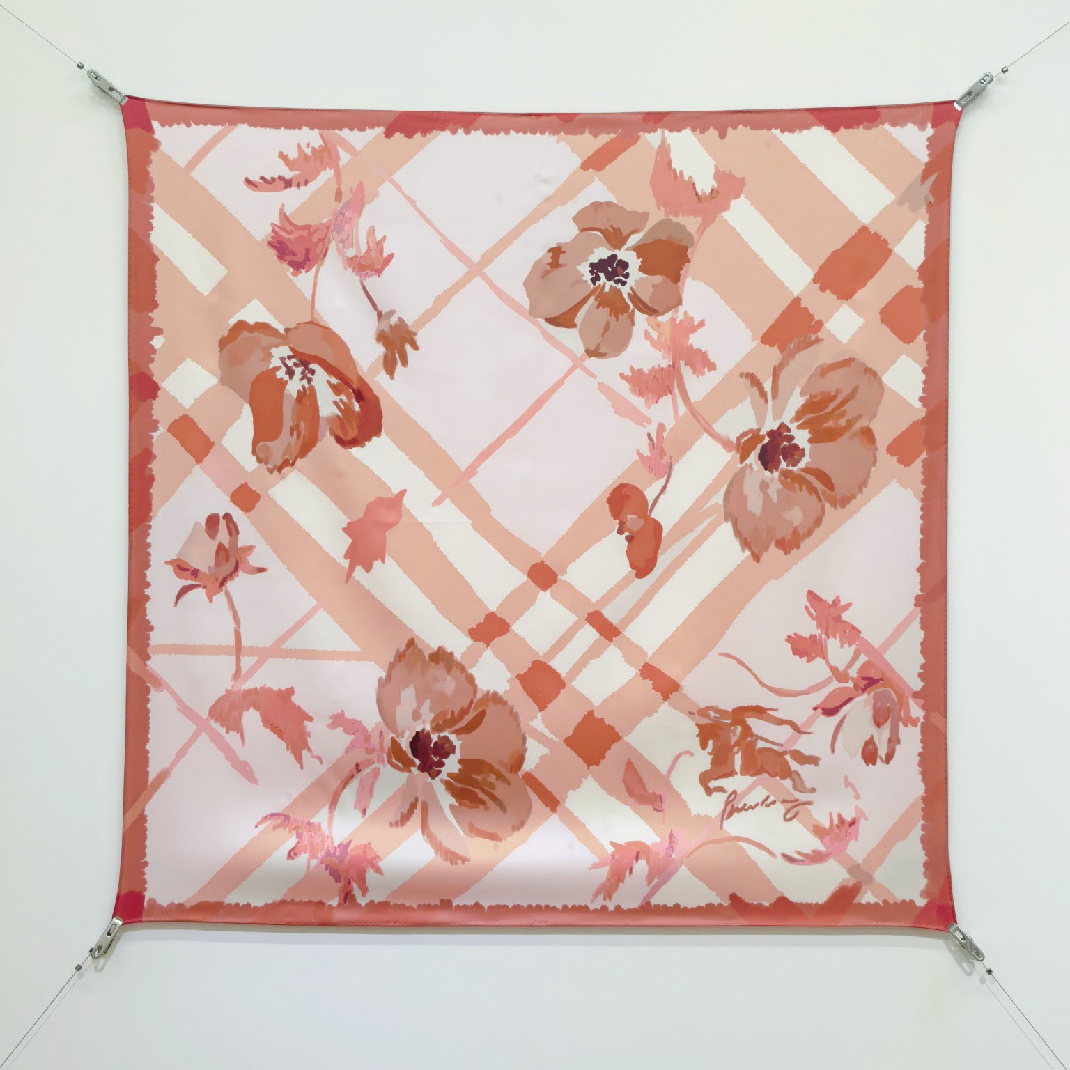 Burberry Watercolour Check Silk Scarf - DesignerGu