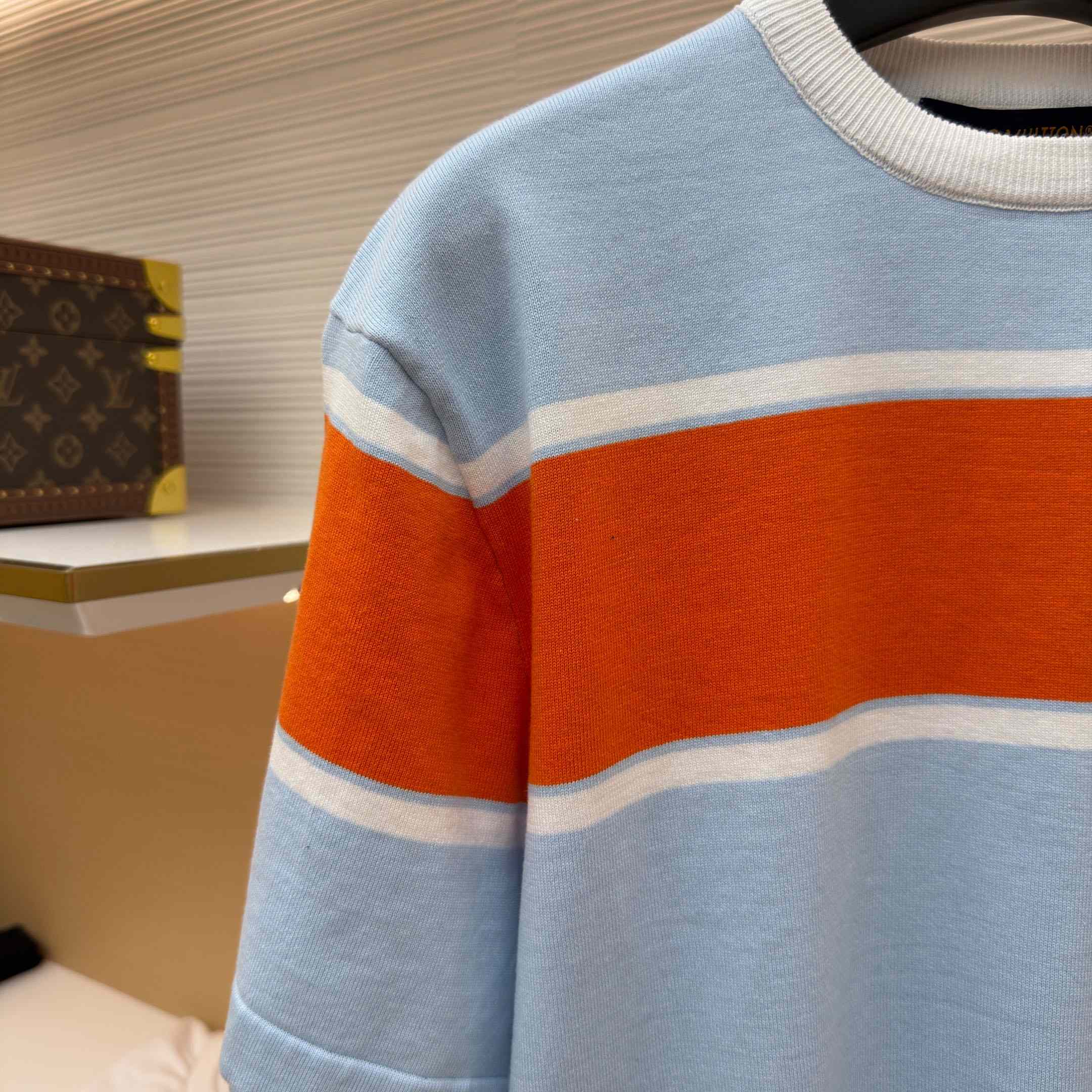 Louis Vuitton Striped Short-Sleeved T-Shirt 1AK7IC - DesignerGu