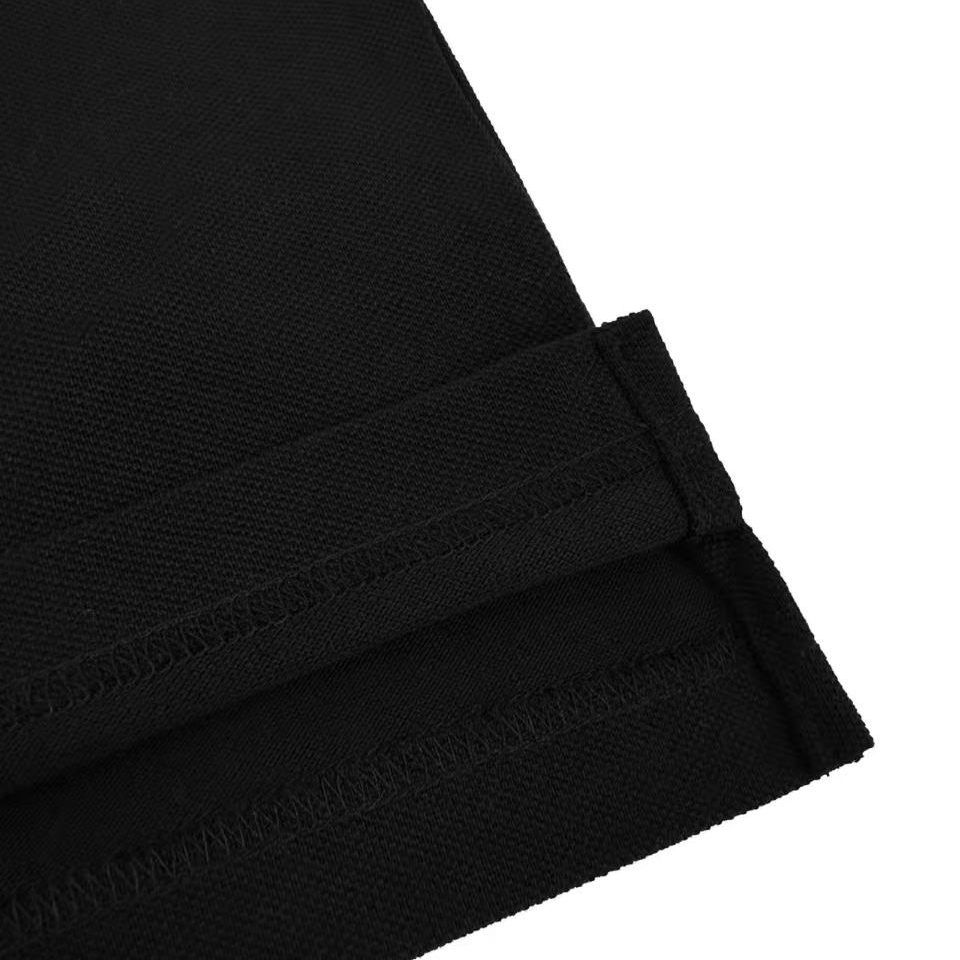 AMI Paris Black Wool Short Sleeves Ami De Coeur Polo - DesignerGu