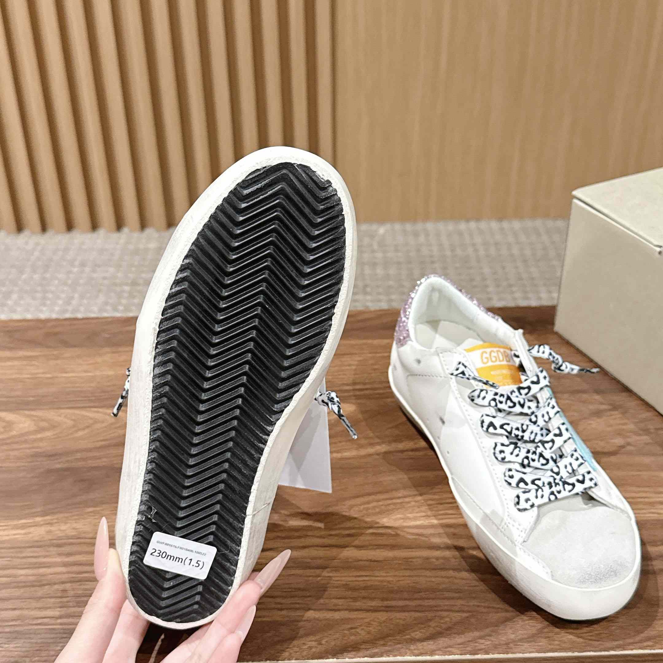 Golden Goose Leather Printed Sneakers - DesignerGu